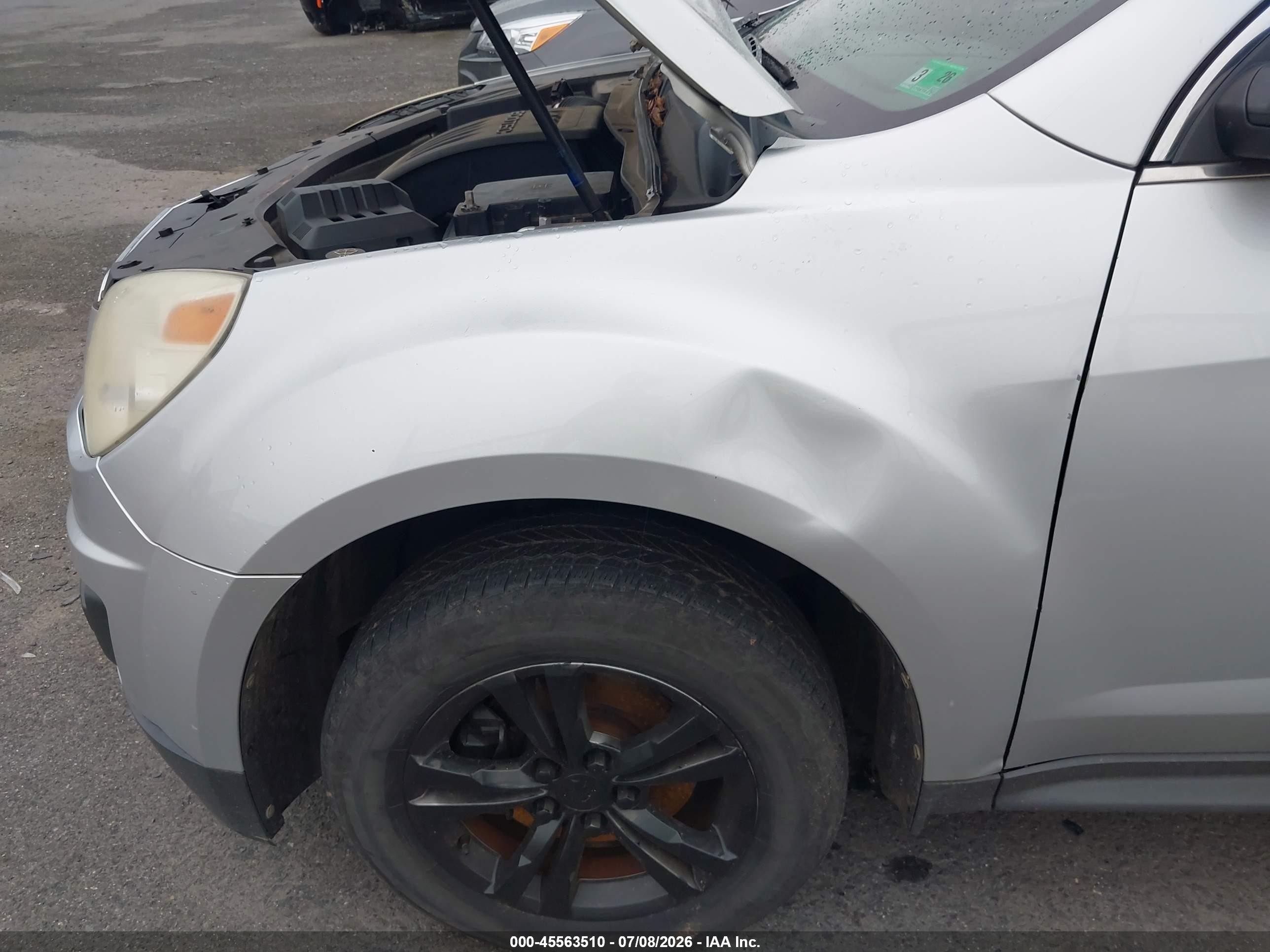 2012 Chevrolet Equinox Ls Silver vin: 2GNALBEK3C1240113