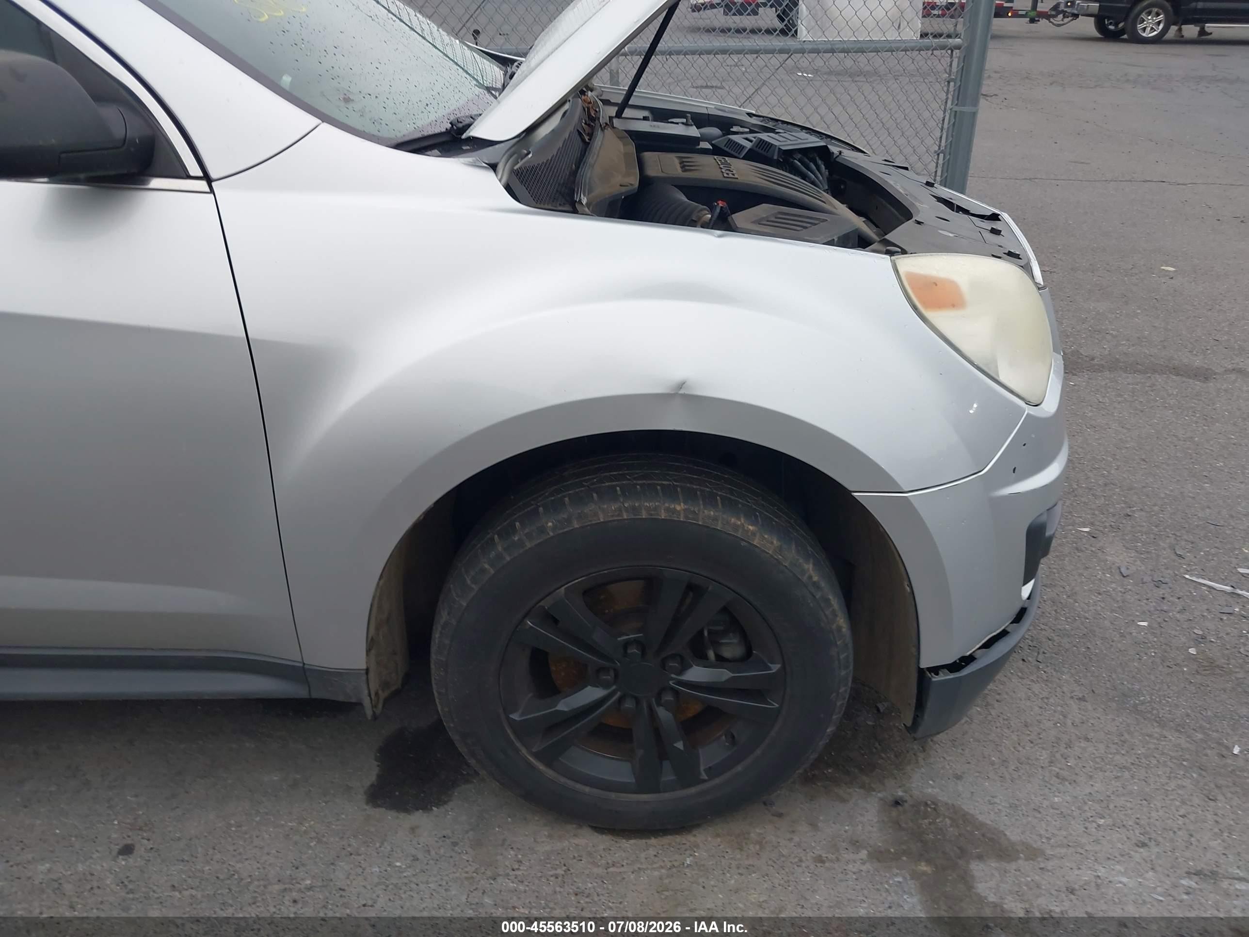 2012 Chevrolet Equinox Ls Silver vin: 2GNALBEK3C1240113