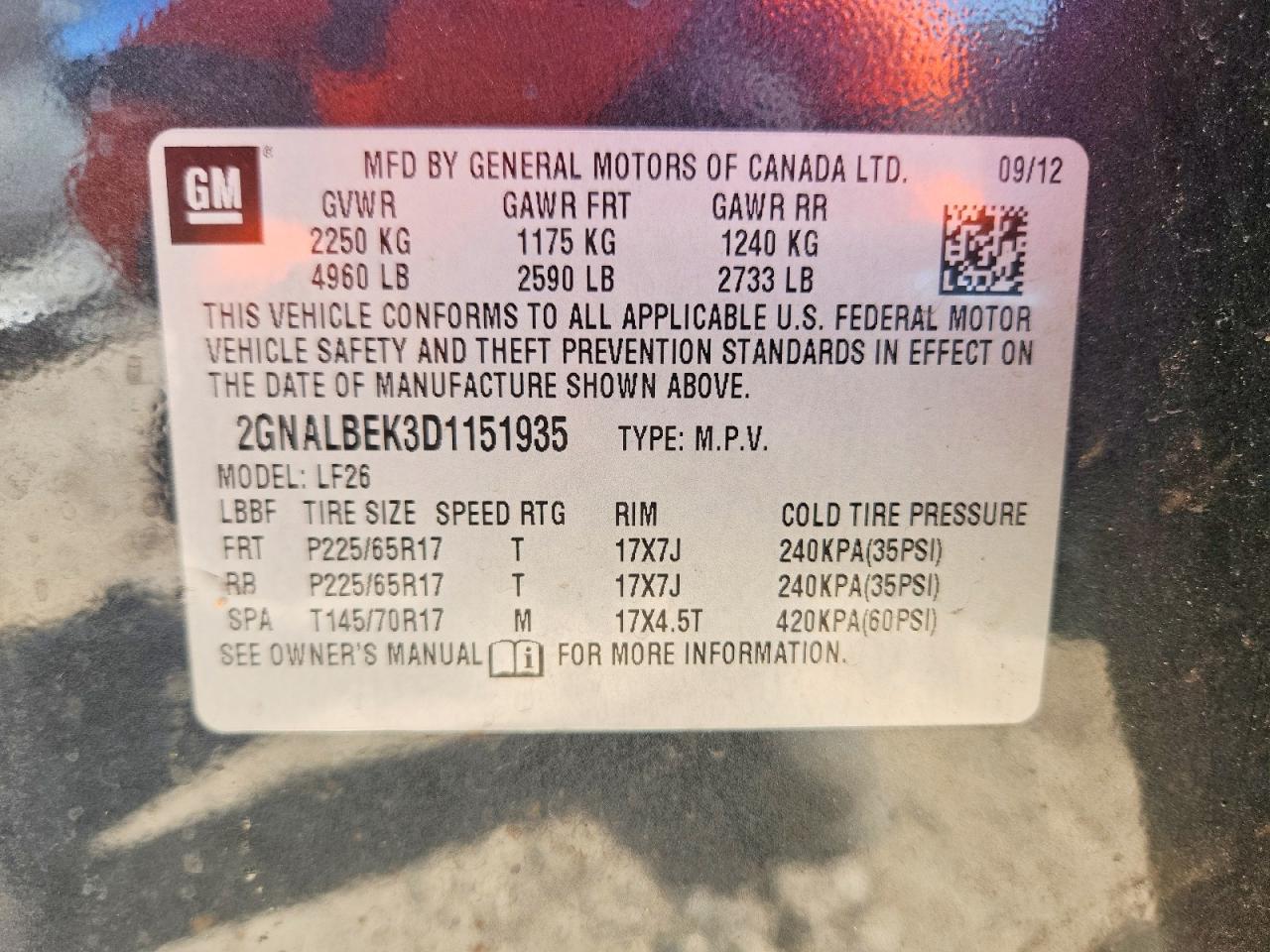 2013 Chevrolet Equinox Ls Charcoal vin: 2GNALBEK3D1151935