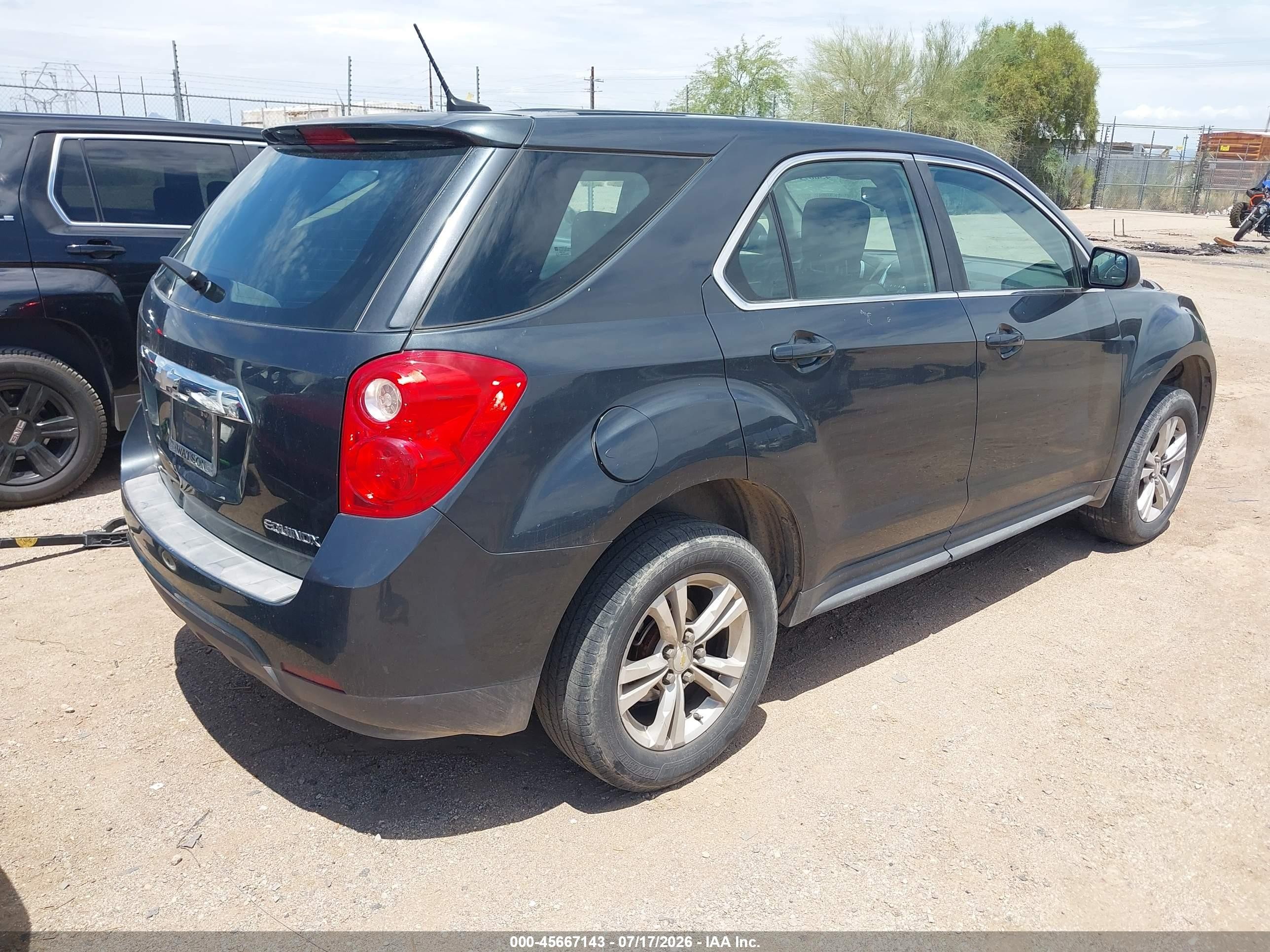 2013 Chevrolet Equinox Ls Gray vin: 2GNALBEK3D1270682