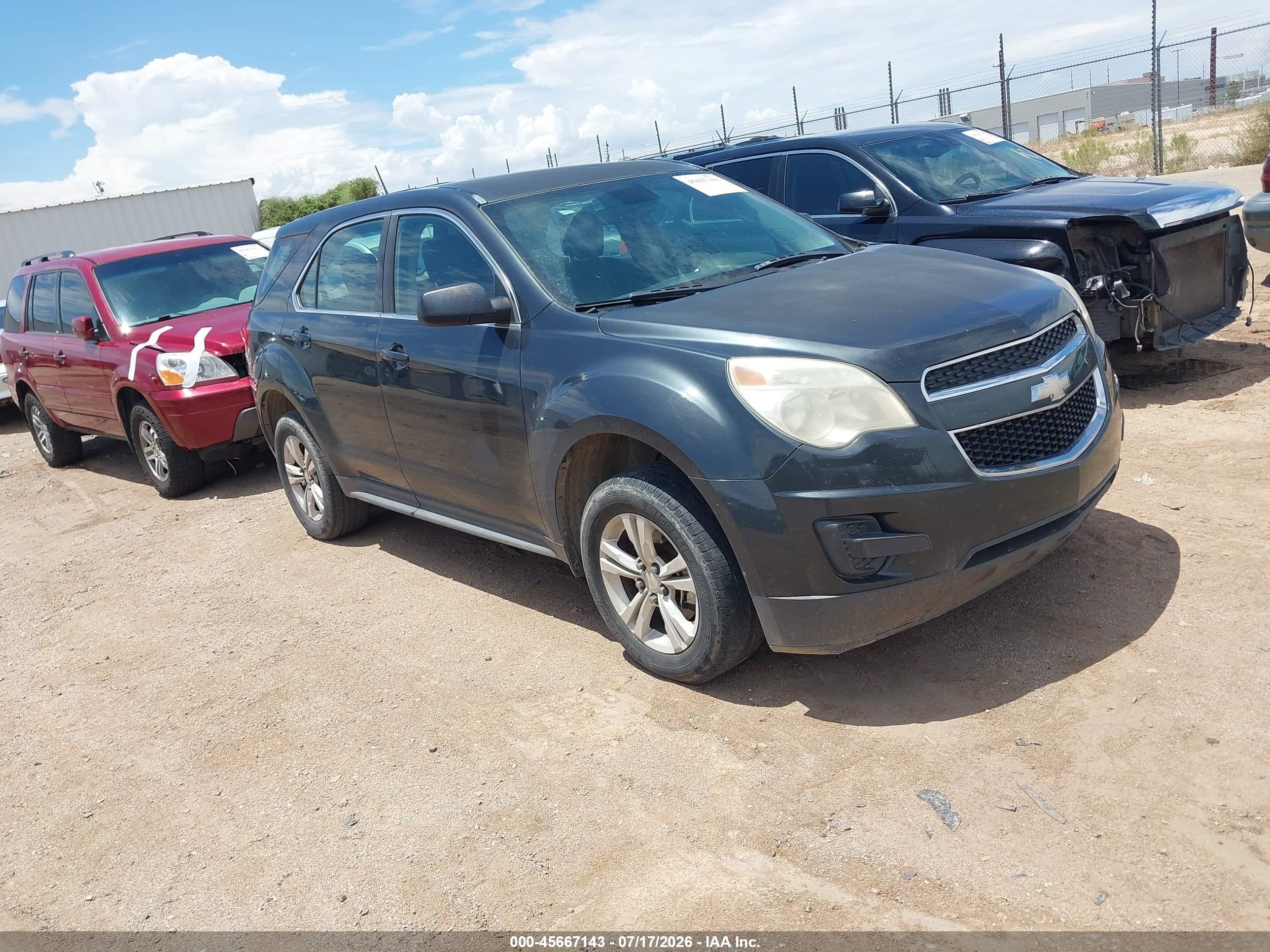 2013 Chevrolet Equinox Ls Gray vin: 2GNALBEK3D1270682