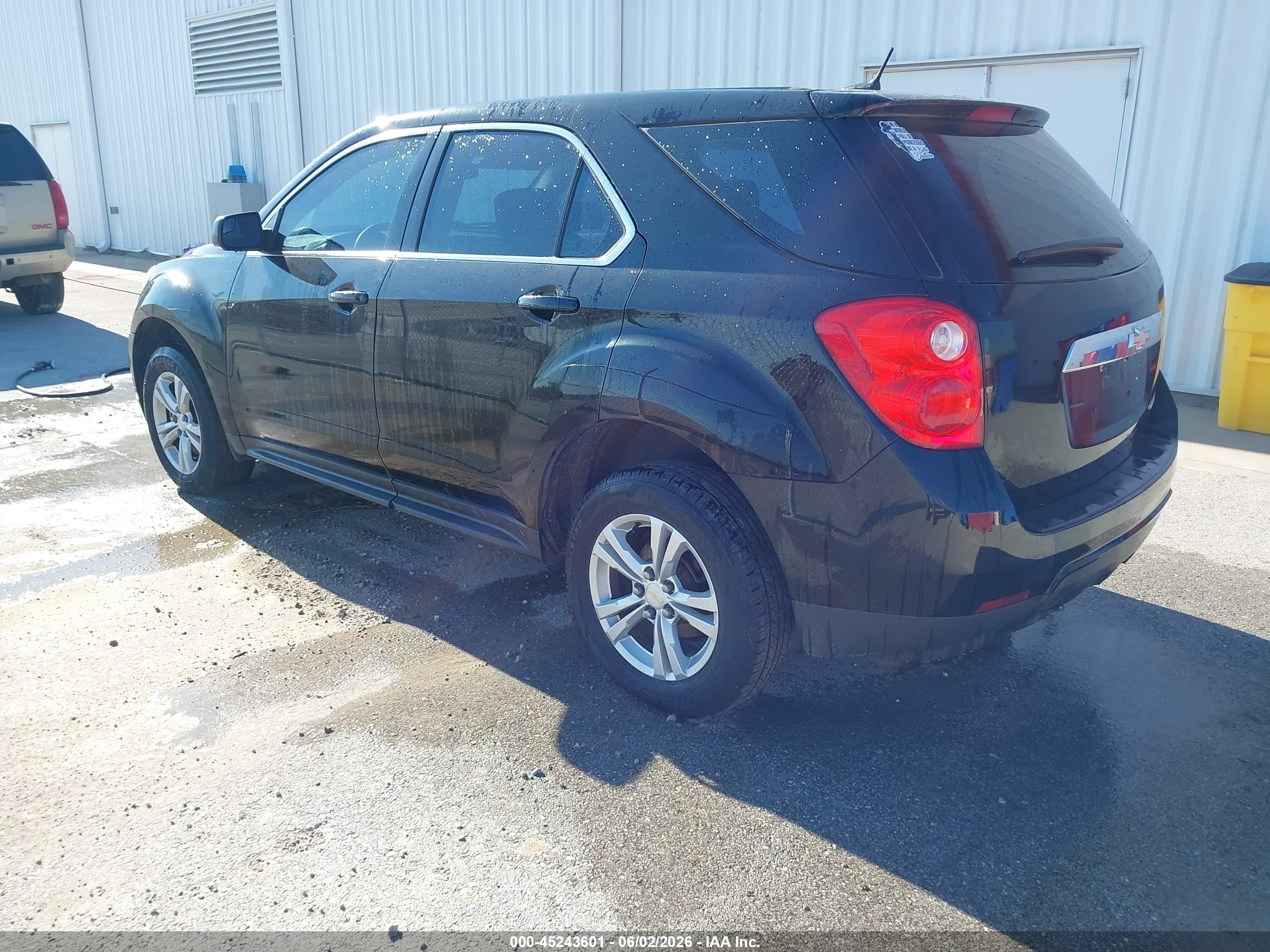 2013 Chevrolet Equinox Ls Black vin: 2GNALBEK3D1270701