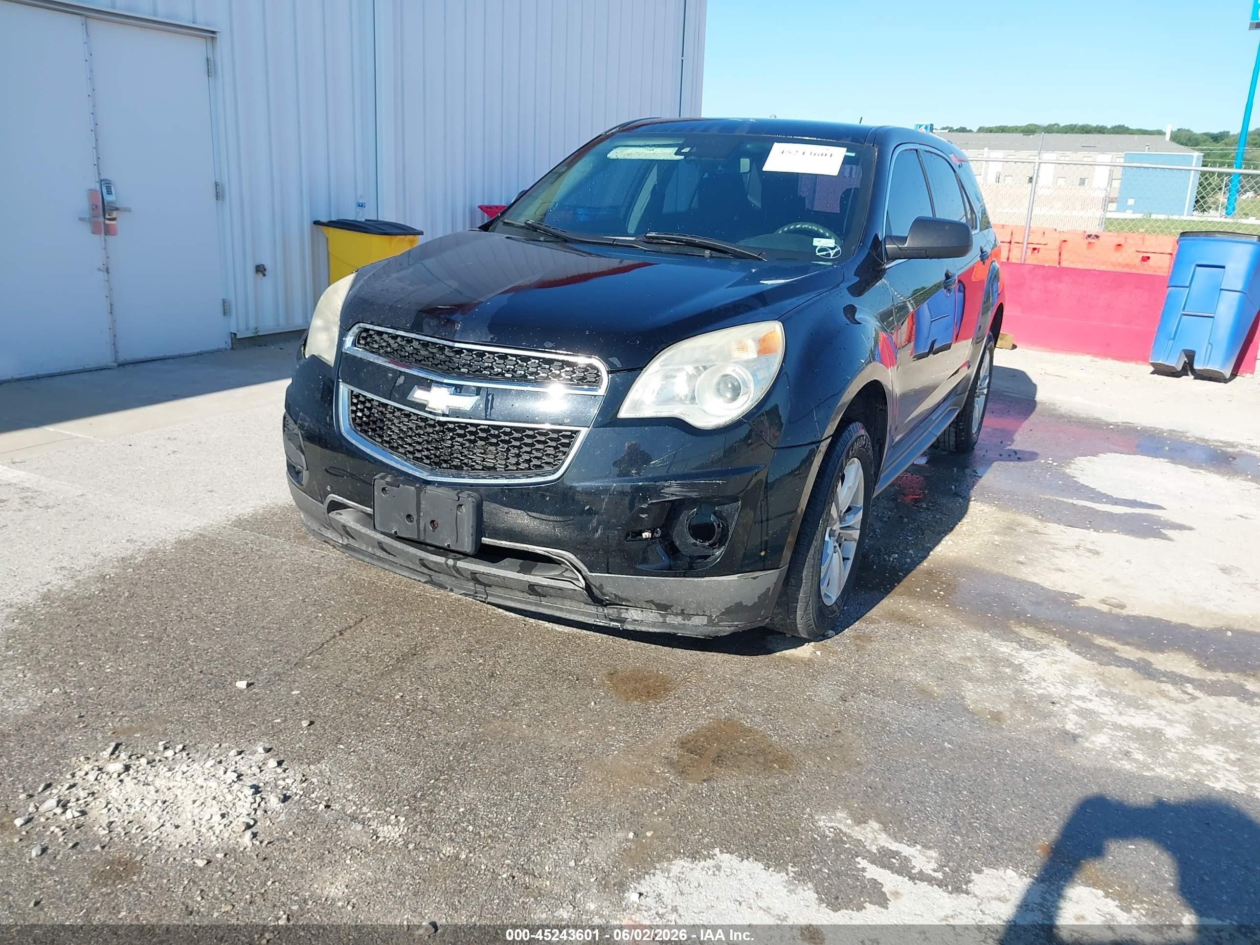 2013 Chevrolet Equinox Ls Black vin: 2GNALBEK3D1270701