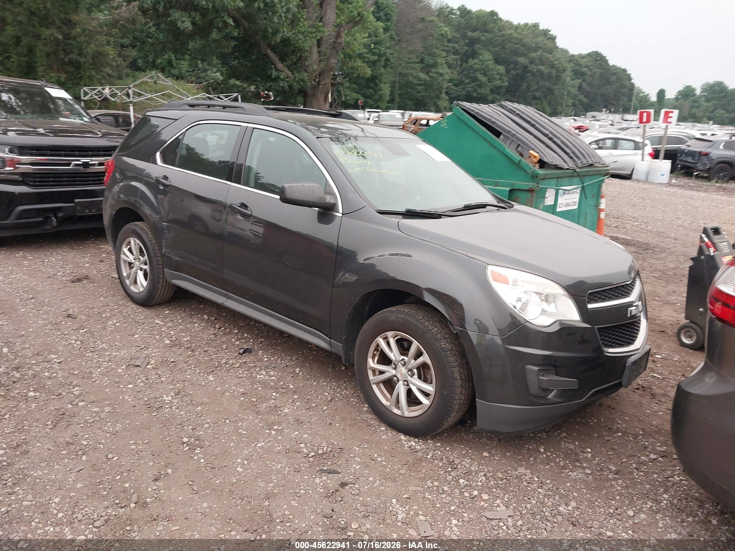 2013 Chevrolet Equinox Ls Gray vin: 2GNALBEK3D6191421