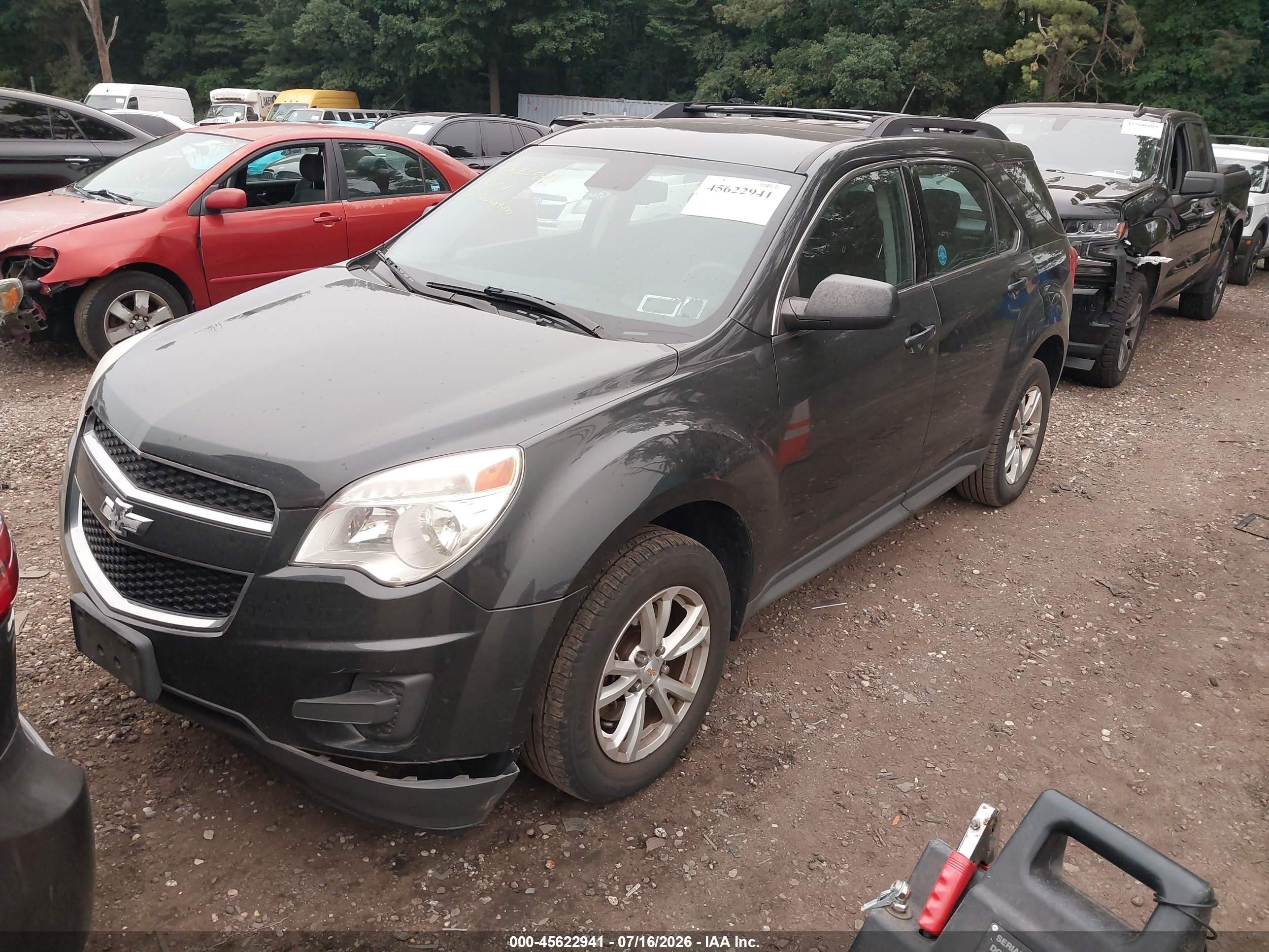 2013 Chevrolet Equinox Ls Gray vin: 2GNALBEK3D6191421