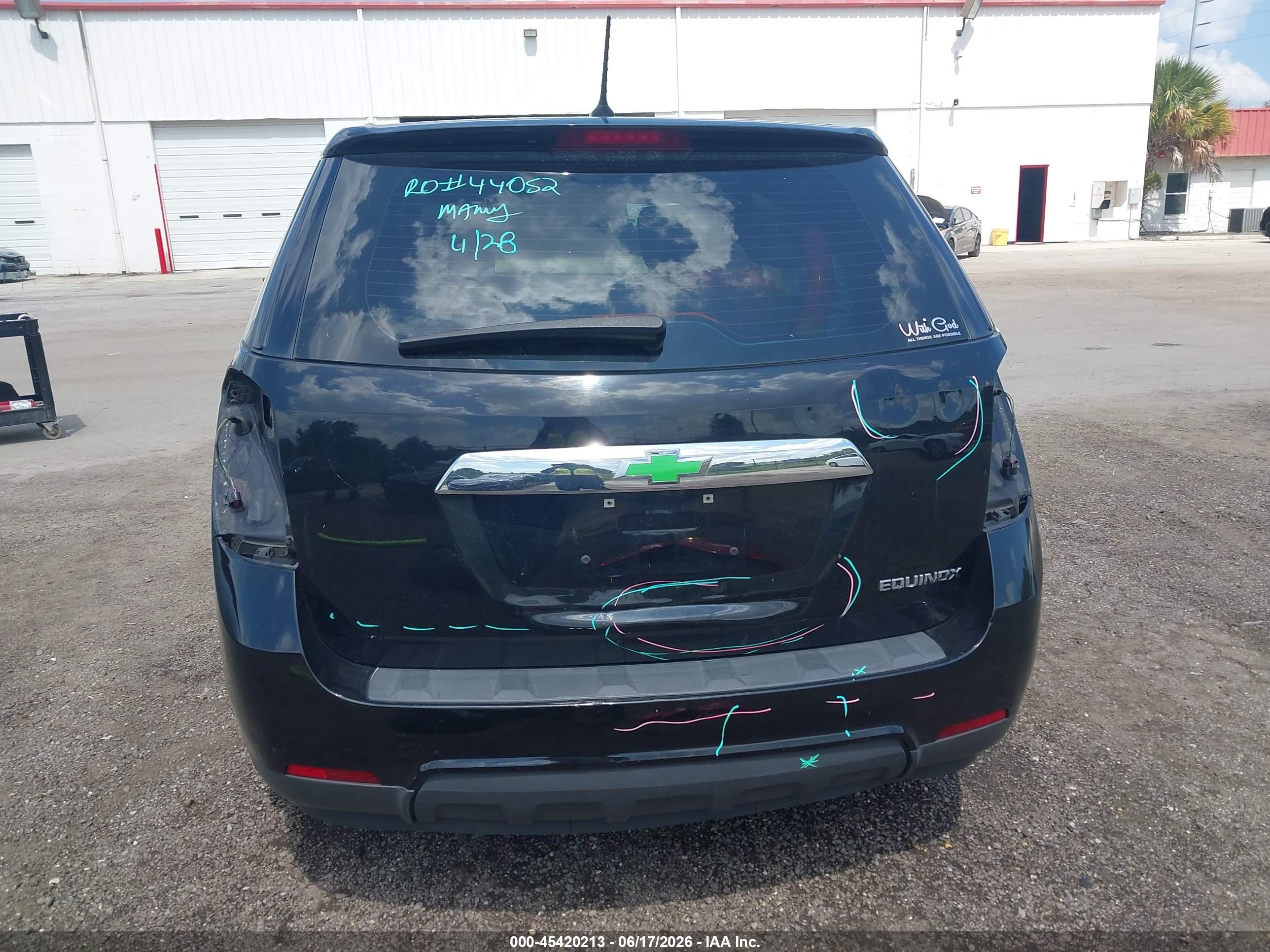 2013 Chevrolet Equinox Ls Black vin: 2GNALBEK3D6206032
