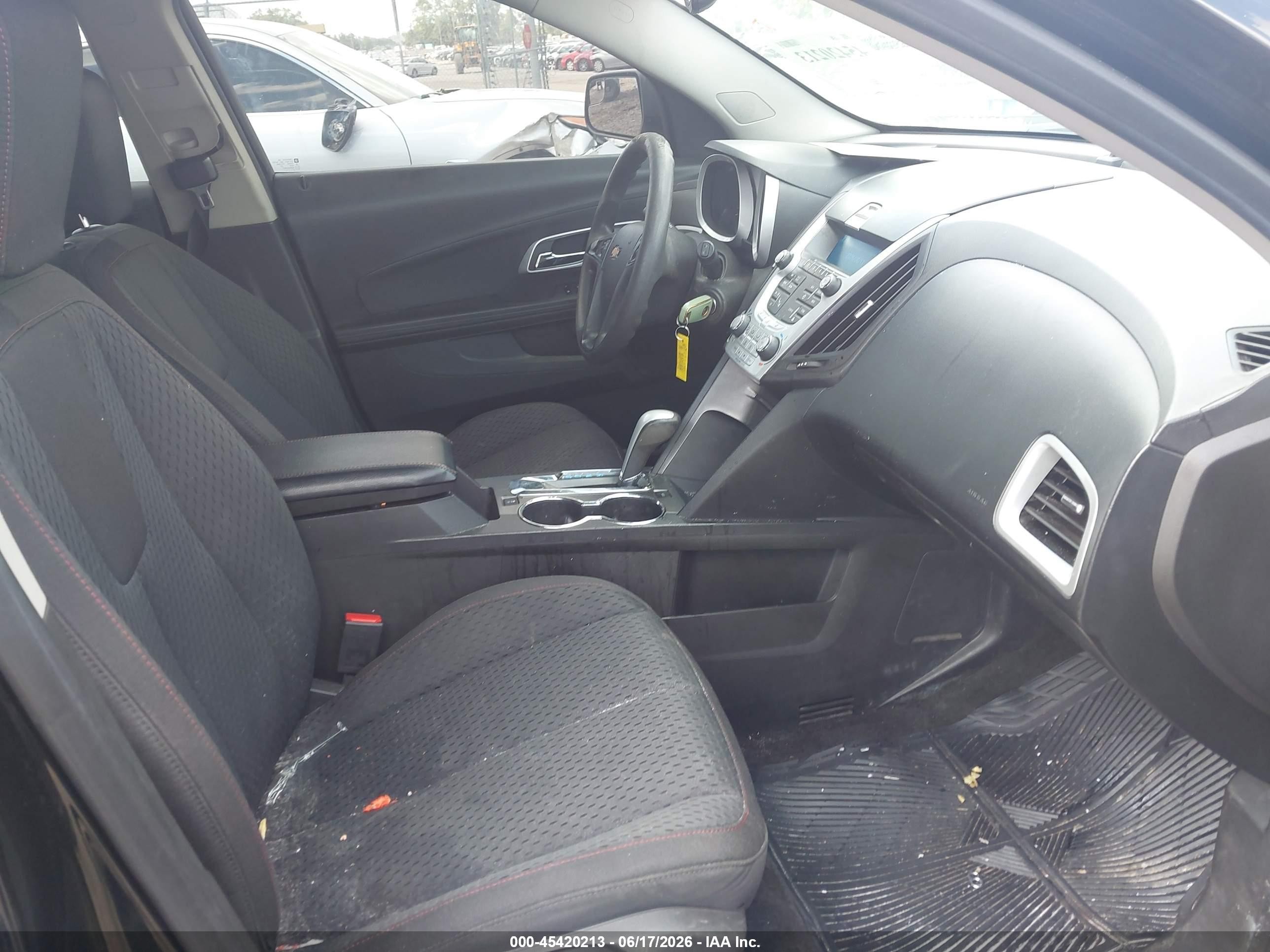 2013 Chevrolet Equinox Ls Black vin: 2GNALBEK3D6206032