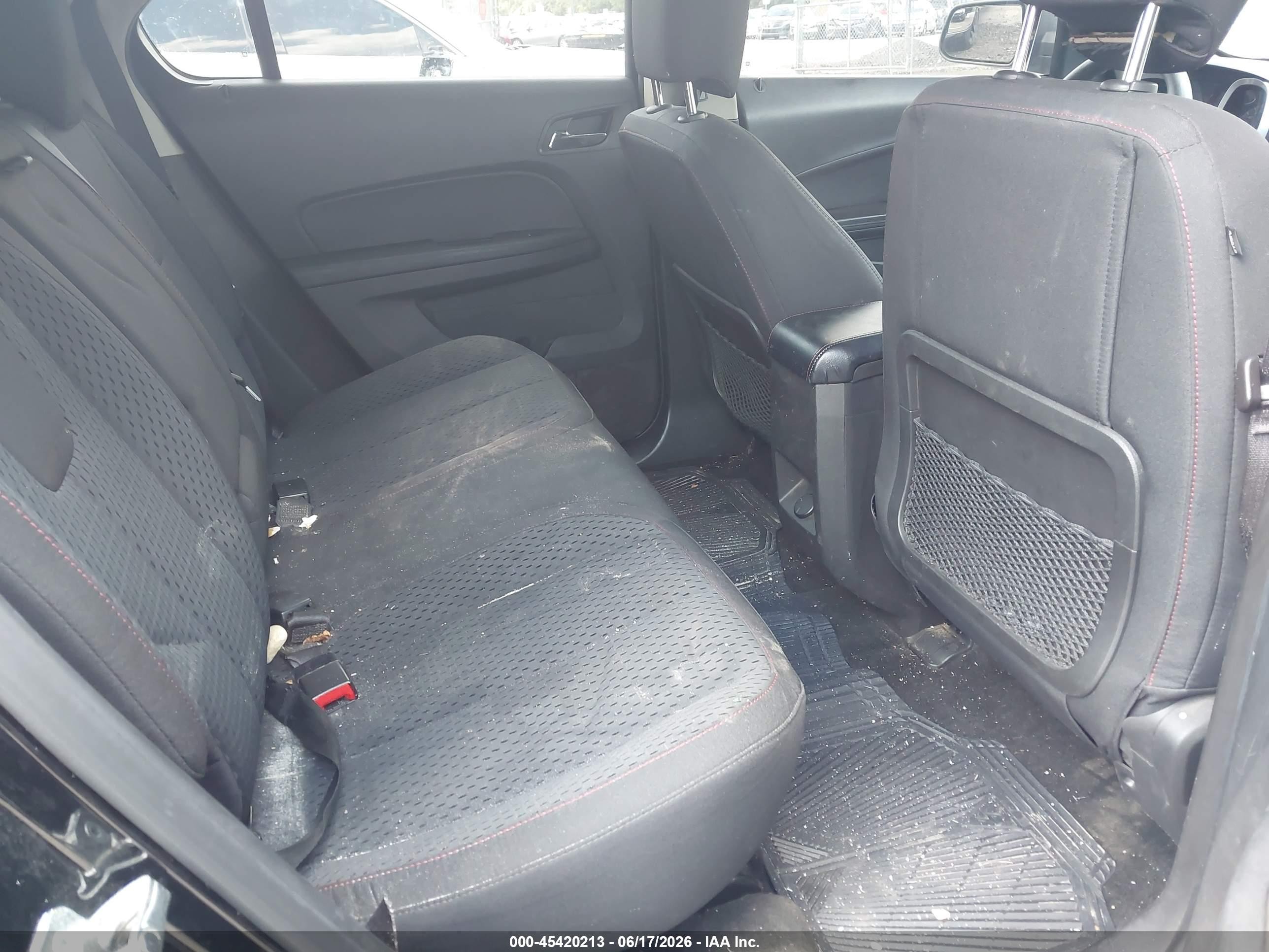 2013 Chevrolet Equinox Ls Black vin: 2GNALBEK3D6206032