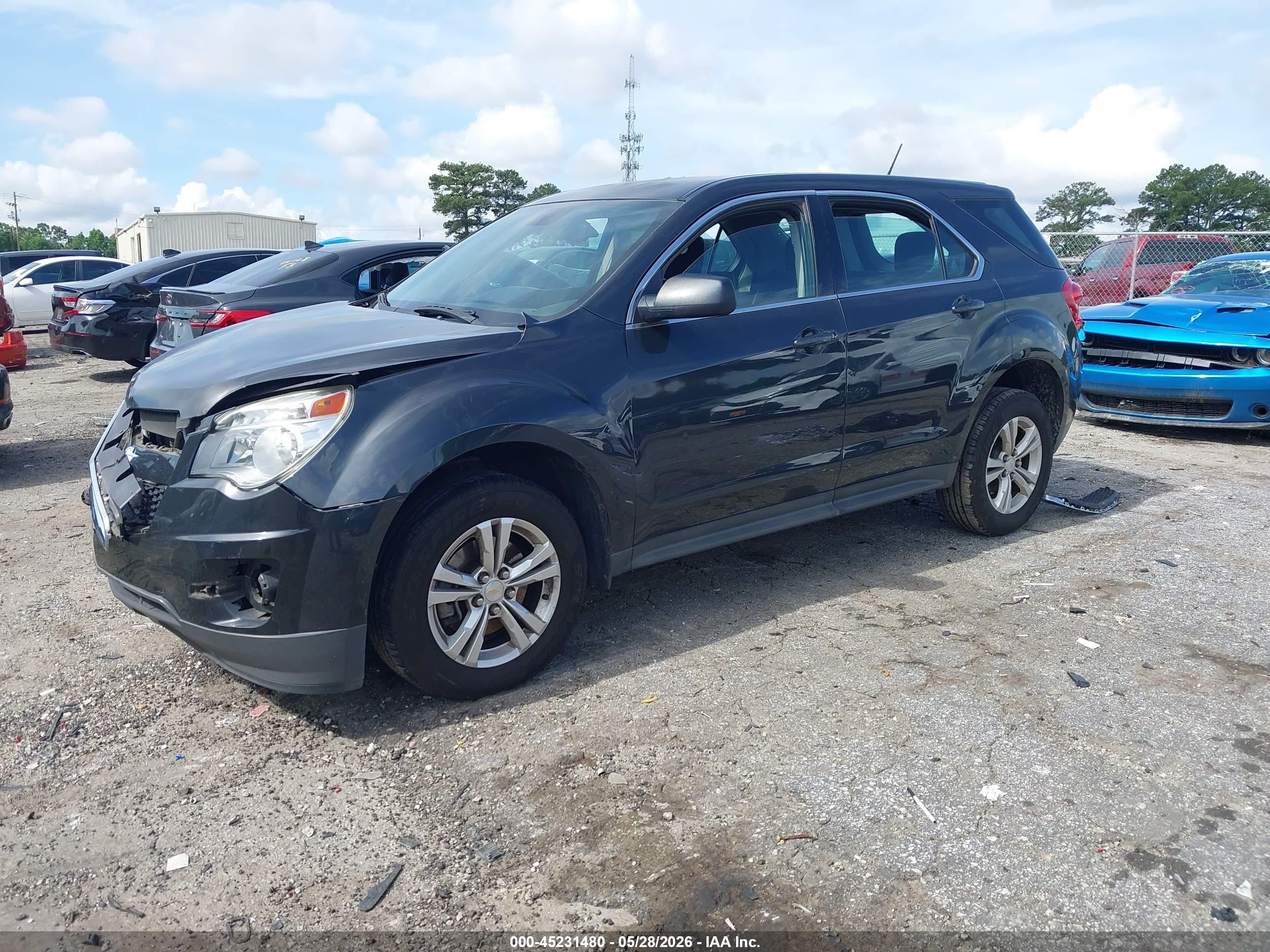 2013 Chevrolet Equinox Ls Black vin: 2GNALBEK3D6209156