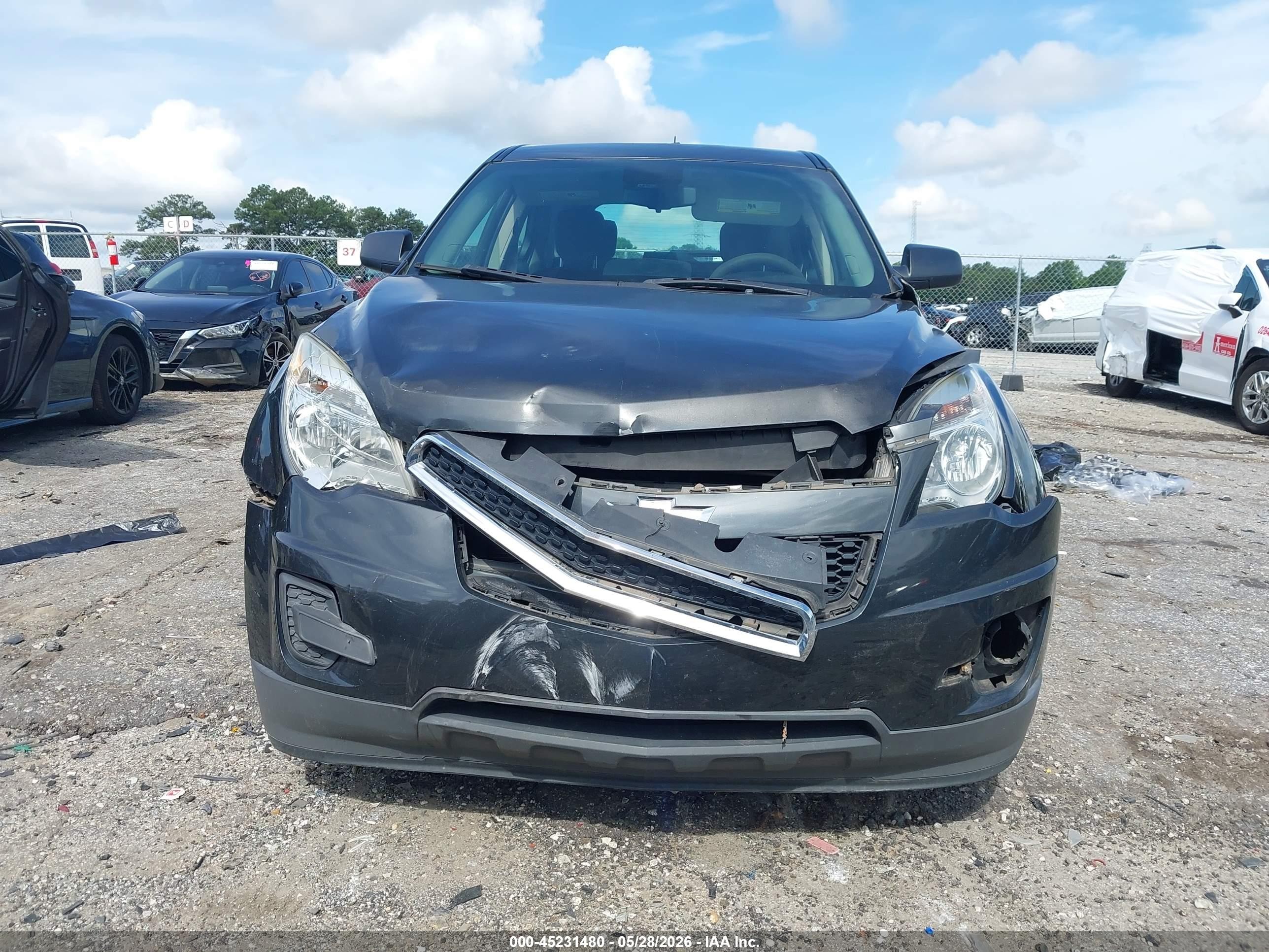 2013 Chevrolet Equinox Ls Black vin: 2GNALBEK3D6209156