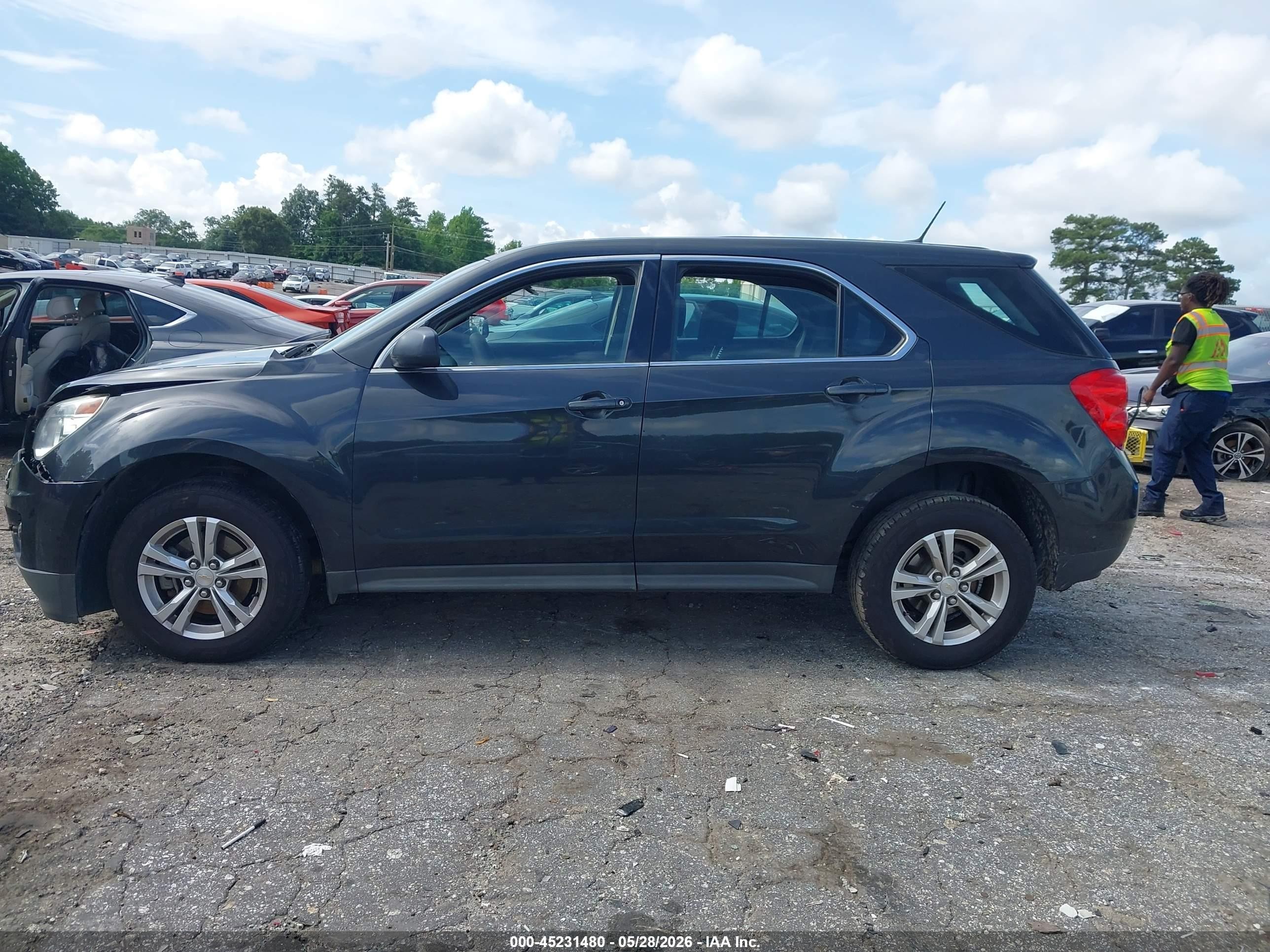 2013 Chevrolet Equinox Ls Black vin: 2GNALBEK3D6209156