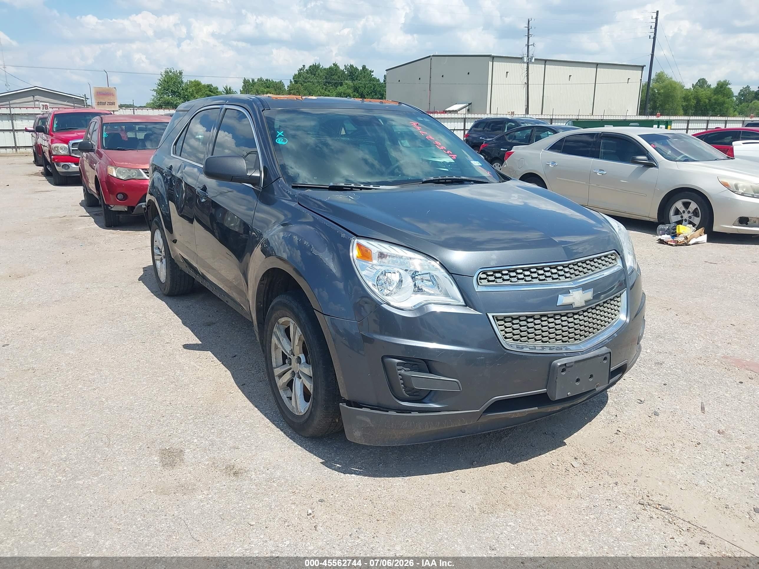 2013 Chevrolet Equinox Ls Gray vin: 2GNALBEK3D6308995