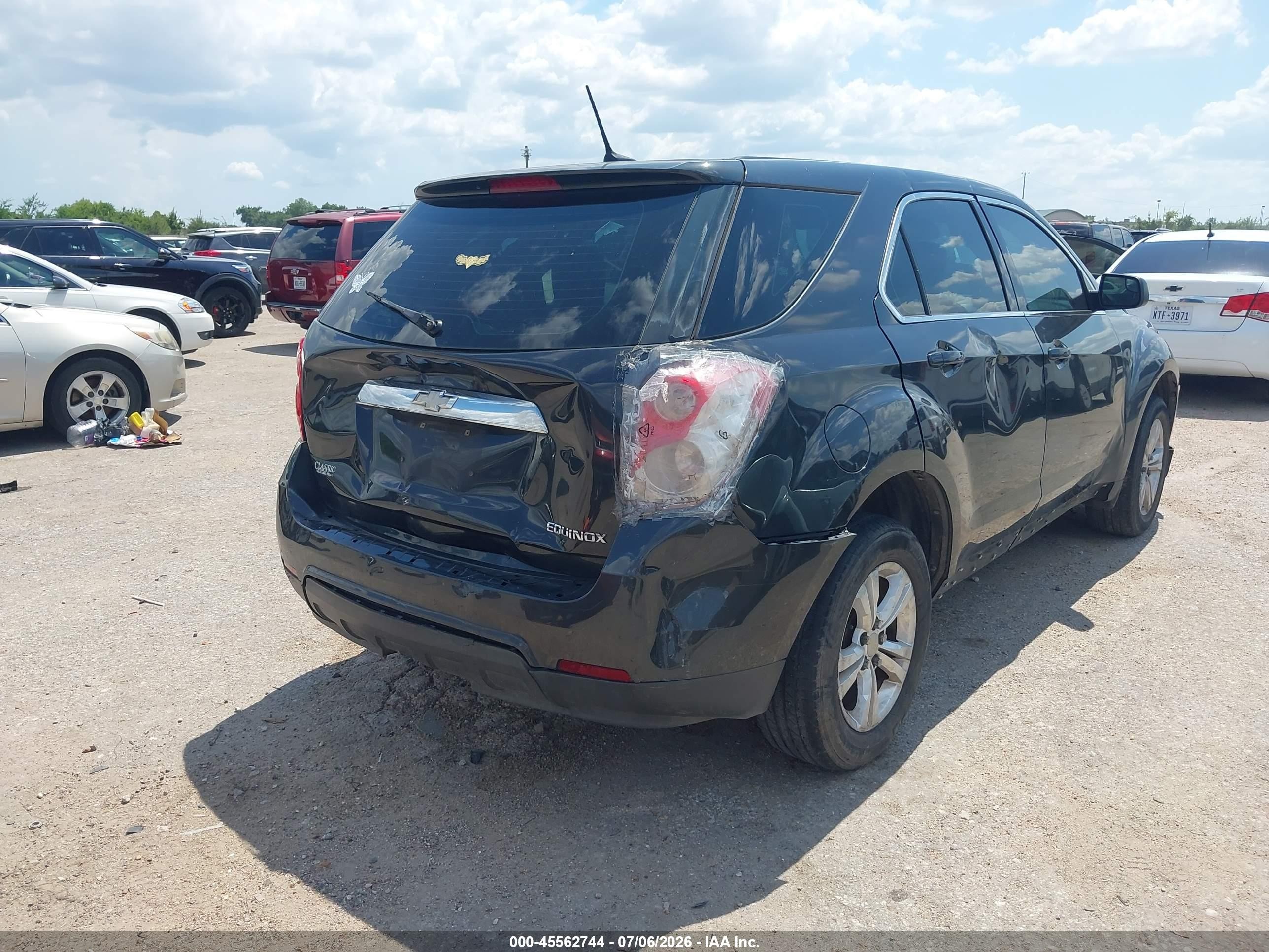 2013 Chevrolet Equinox Ls Gray vin: 2GNALBEK3D6308995