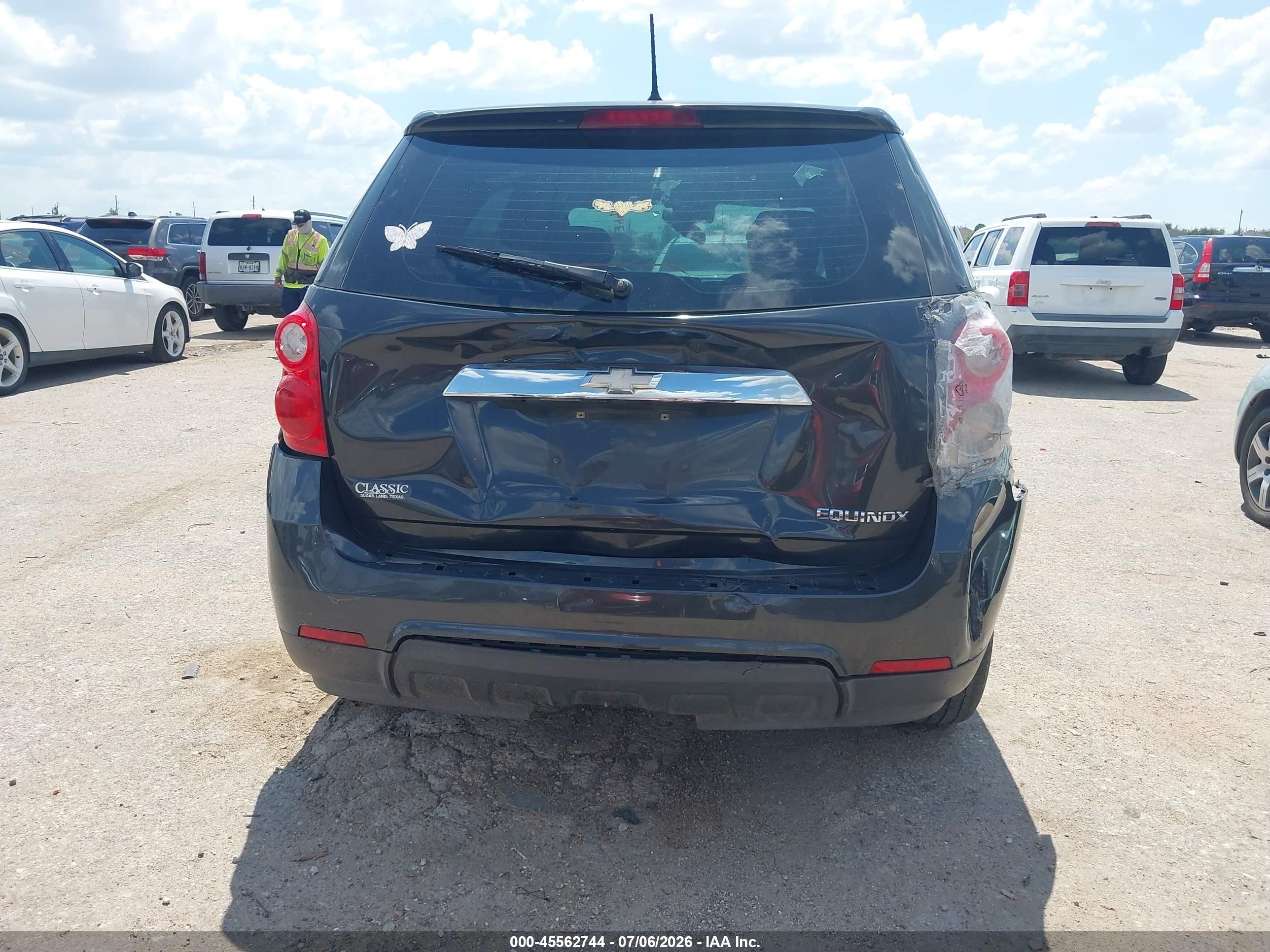 2013 Chevrolet Equinox Ls Gray vin: 2GNALBEK3D6308995