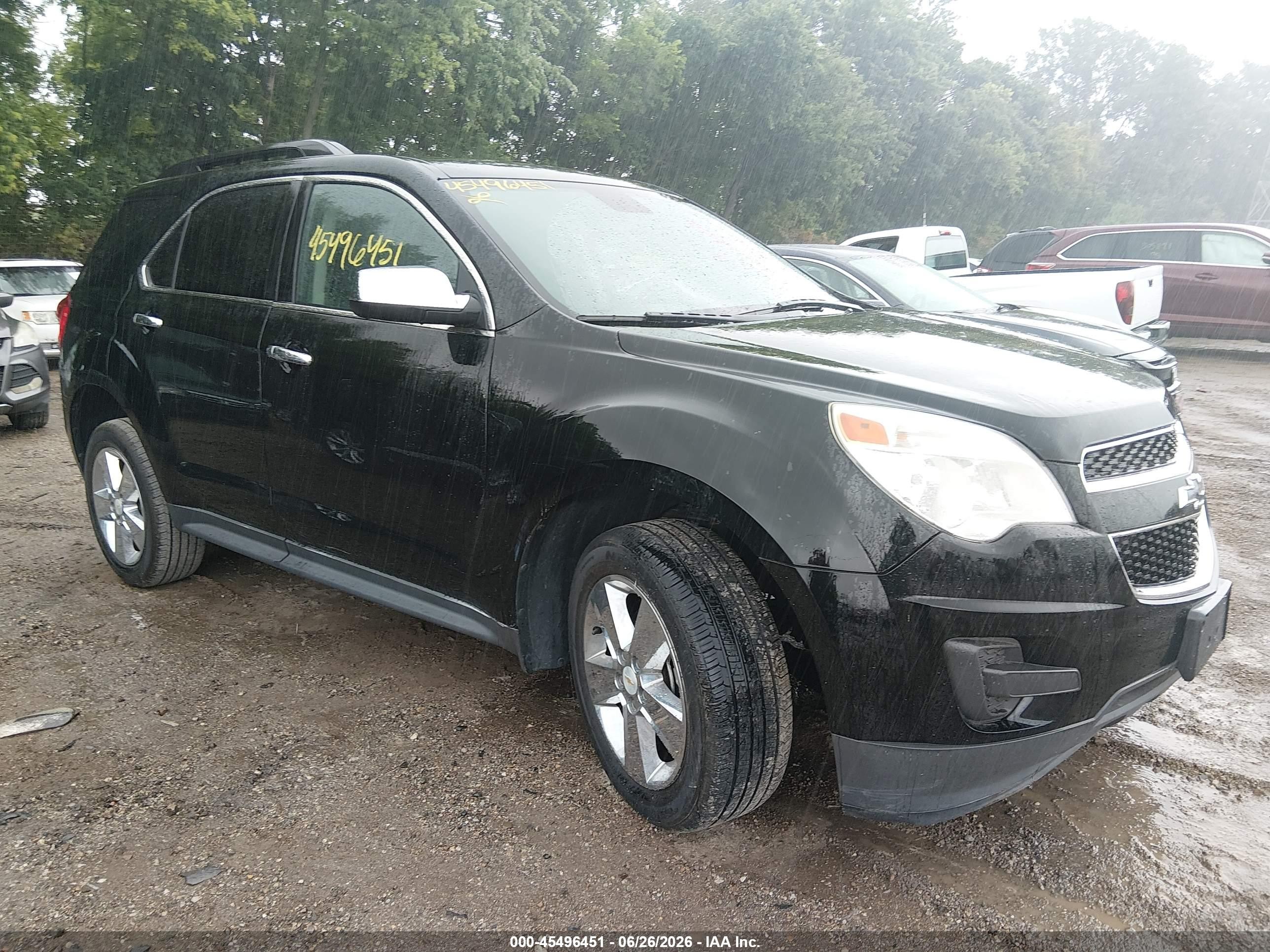 2014 Chevrolet Equinox Lt Black vin: 2GNALBEK3E6148179