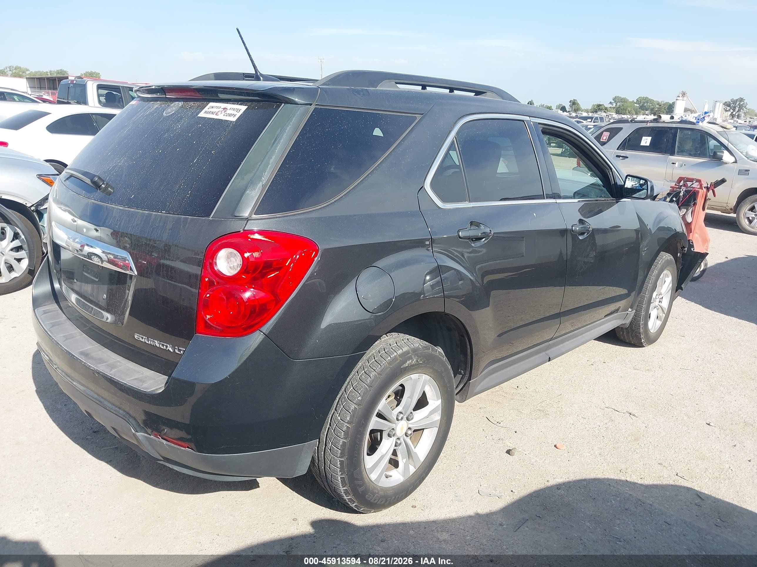 2014 Chevrolet Equinox Lt Black vin: 2GNALBEK3E6298695
