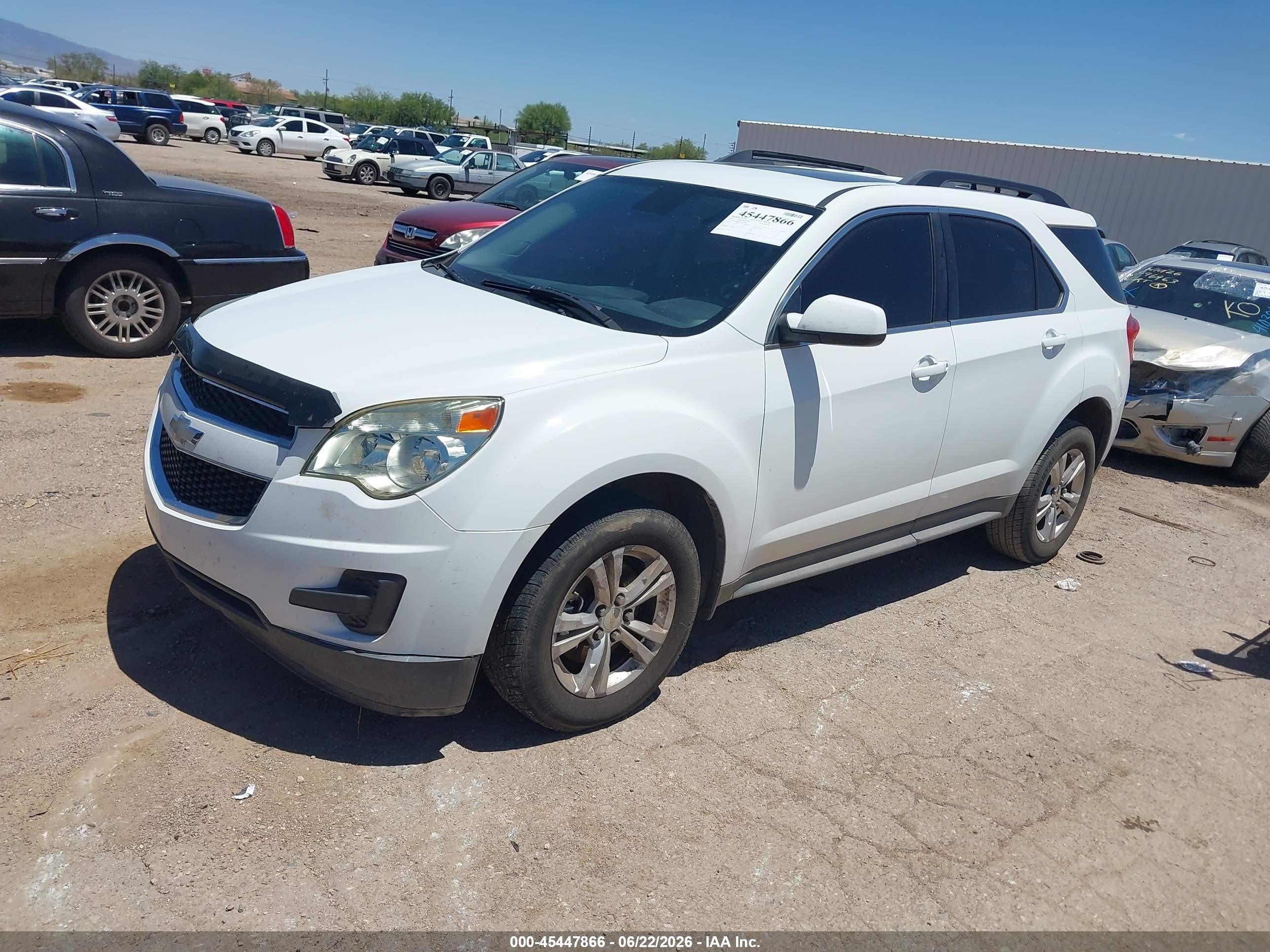 2014 Chevrolet Equinox Lt White vin: 2GNALBEK3E6333560