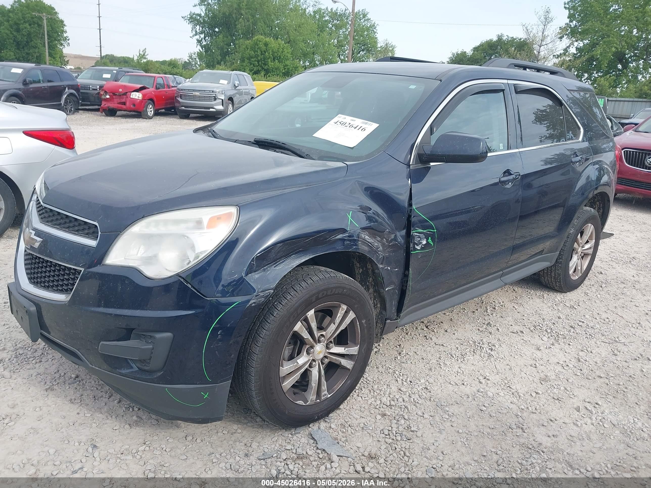 2015 Chevrolet Equinox 1lt Синий vin: 2GNALBEK3F1143501