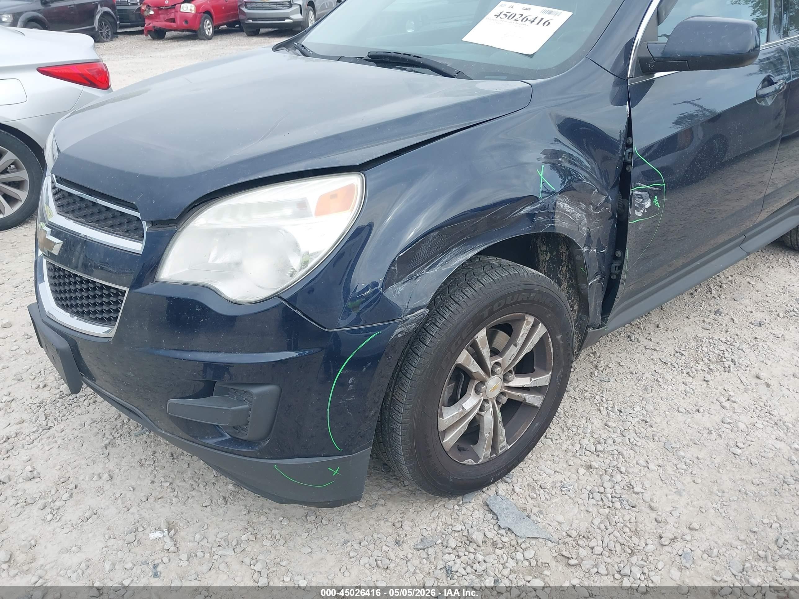 2015 Chevrolet Equinox 1lt Синий vin: 2GNALBEK3F1143501