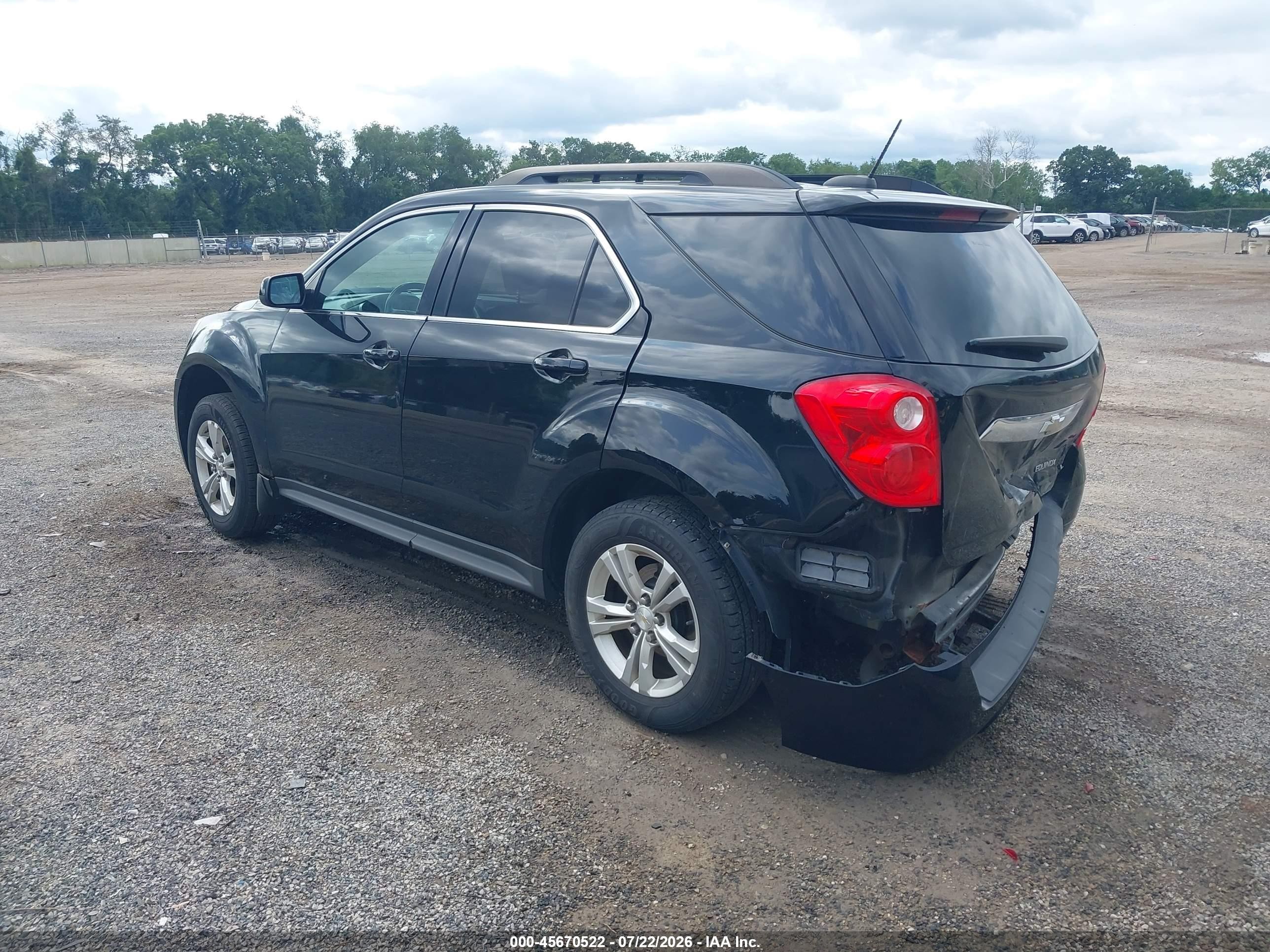 2015 Chevrolet Equinox Lt Black vin: 2GNALBEK3F1159195