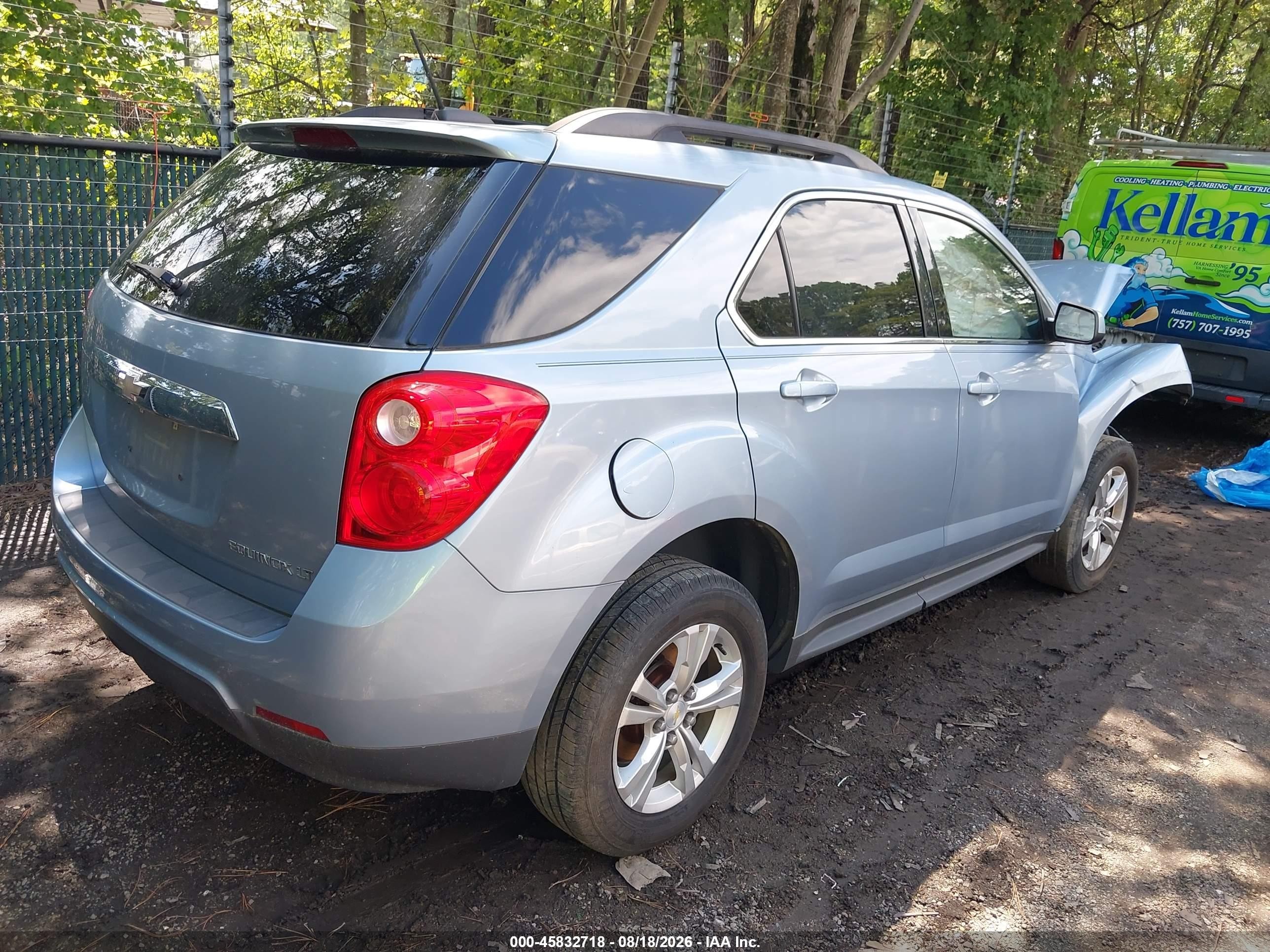 2015 Chevrolet Equinox Lt Light Blue vin: 2GNALBEK3F6209984