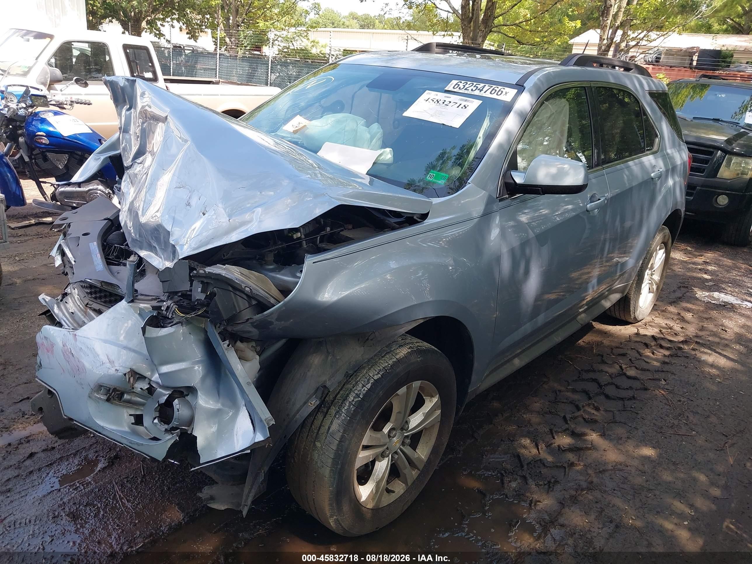 2015 Chevrolet Equinox Lt Light Blue vin: 2GNALBEK3F6209984
