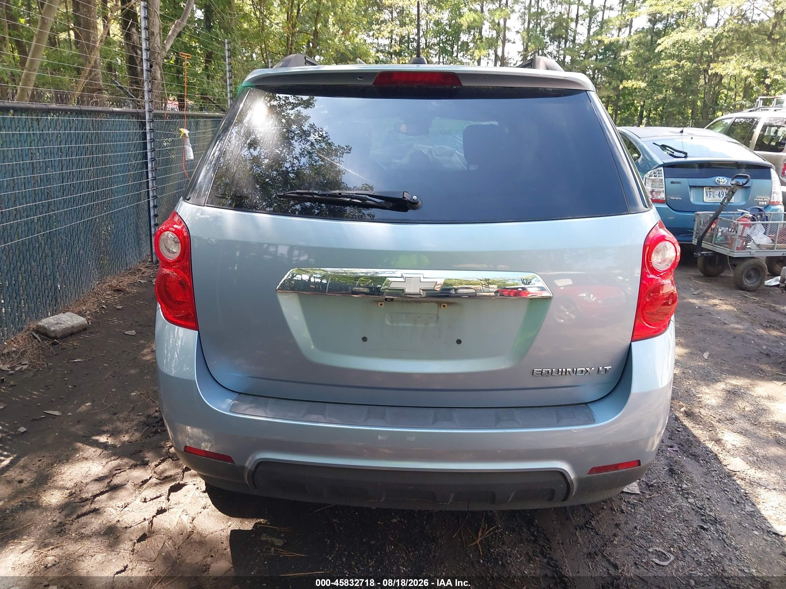 2015 Chevrolet Equinox Lt Light Blue vin: 2GNALBEK3F6209984