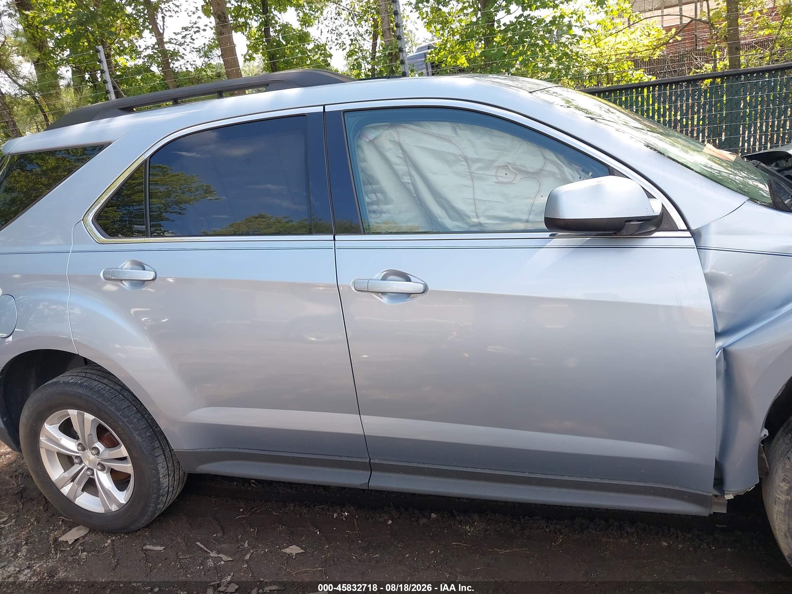 2015 Chevrolet Equinox Lt Light Blue vin: 2GNALBEK3F6209984
