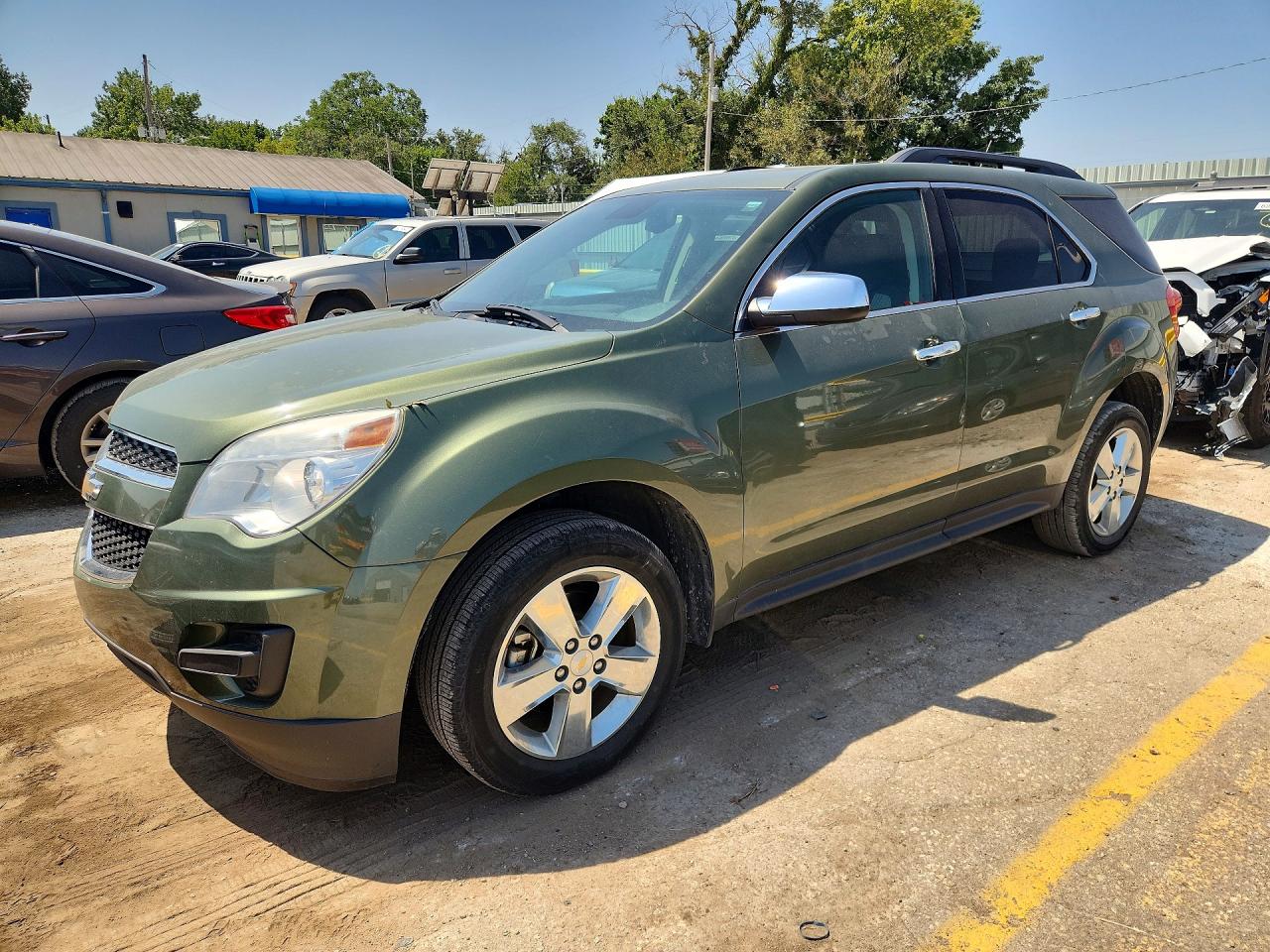 2015 Chevrolet Equinox Lt Зеленый vin: 2GNALBEK3F6249000
