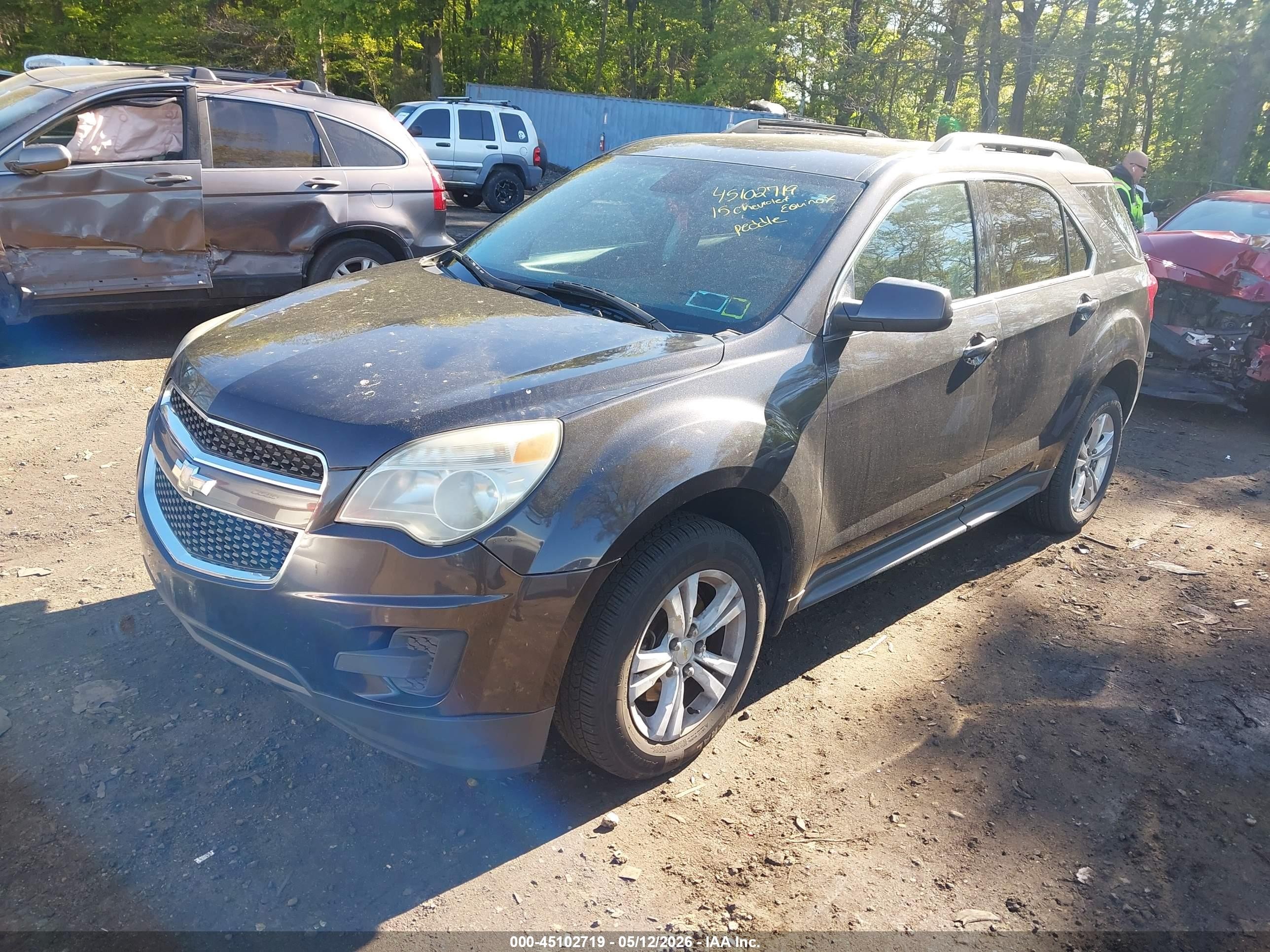 2015 Chevrolet Equinox 1lt Gray vin: 2GNALBEK3F6266203