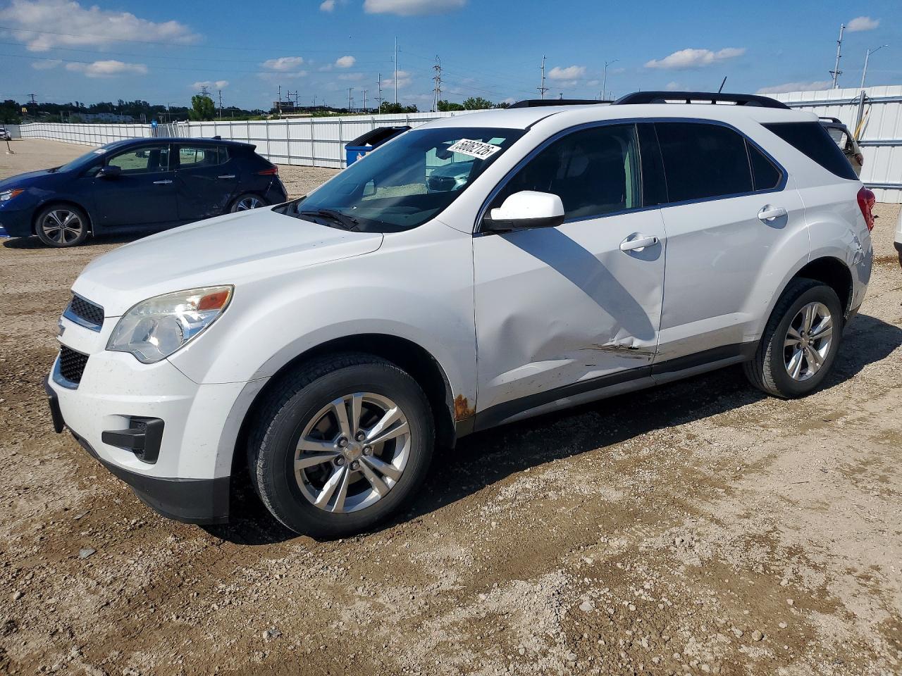 2015 Chevrolet Equinox Lt White vin: 2GNALBEK3F6313293