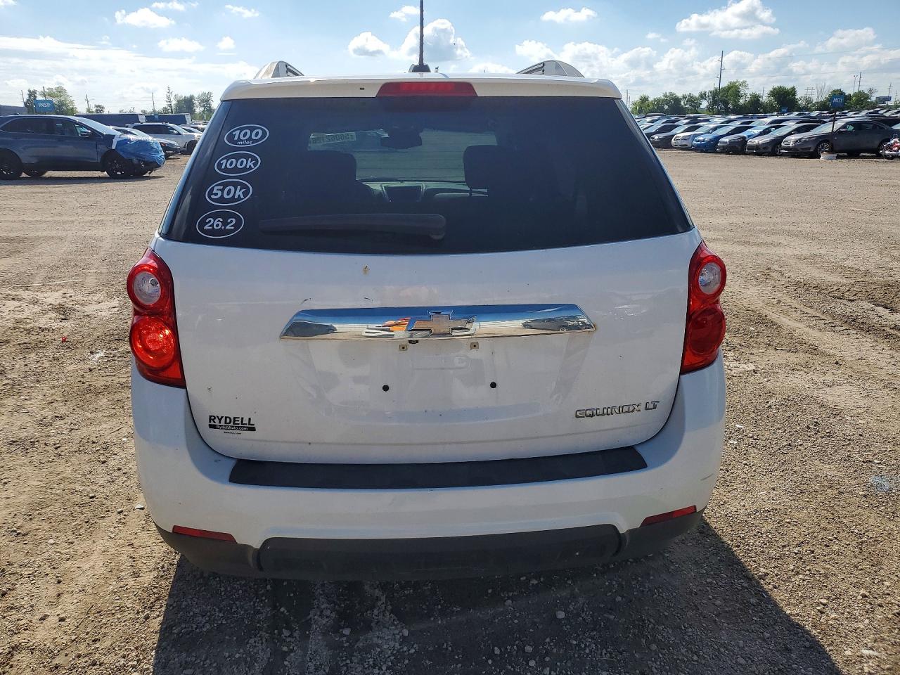 2015 Chevrolet Equinox Lt White vin: 2GNALBEK3F6313293