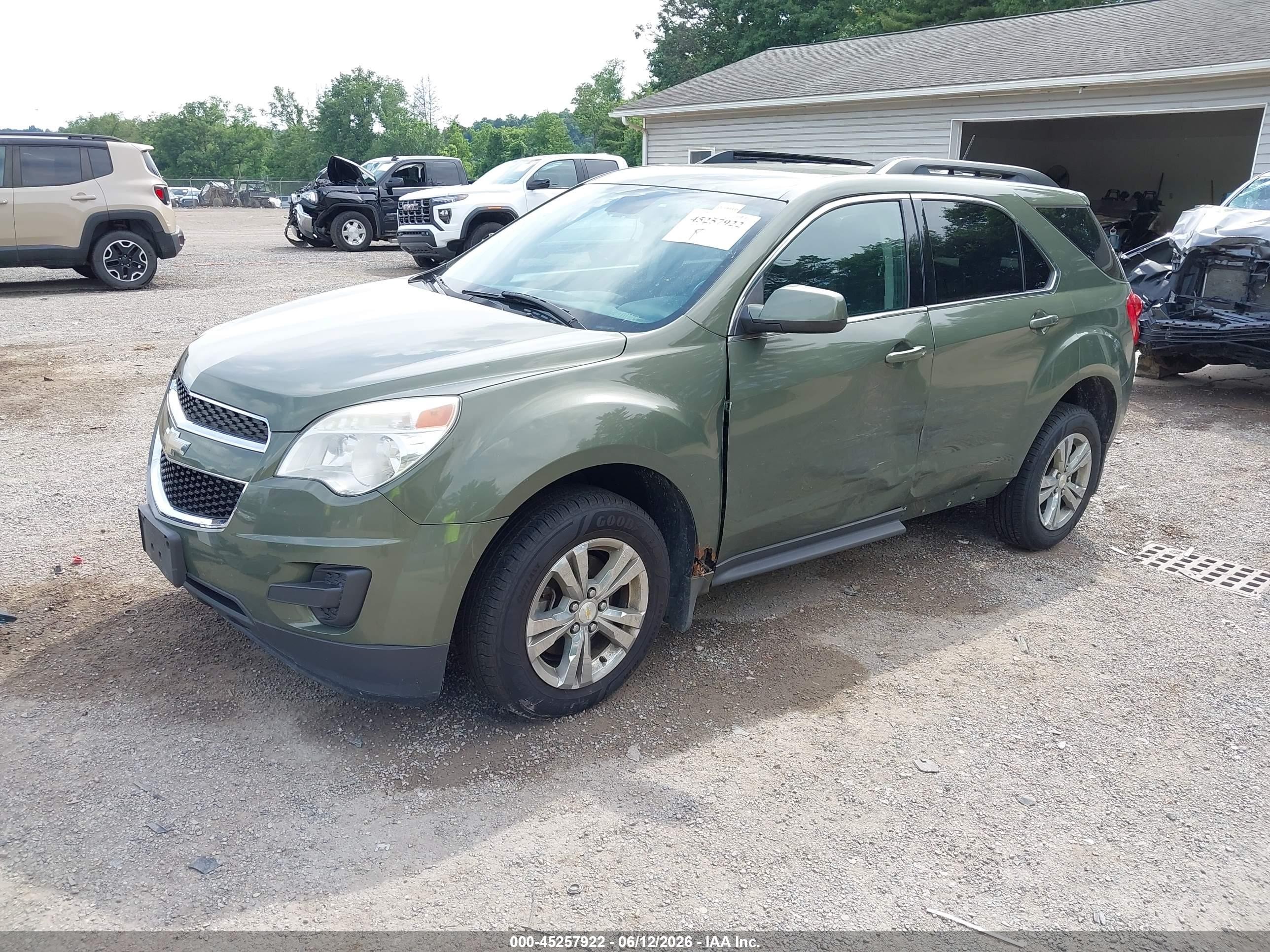2015 Chevrolet Equinox 1lt Green vin: 2GNALBEK3F6353602