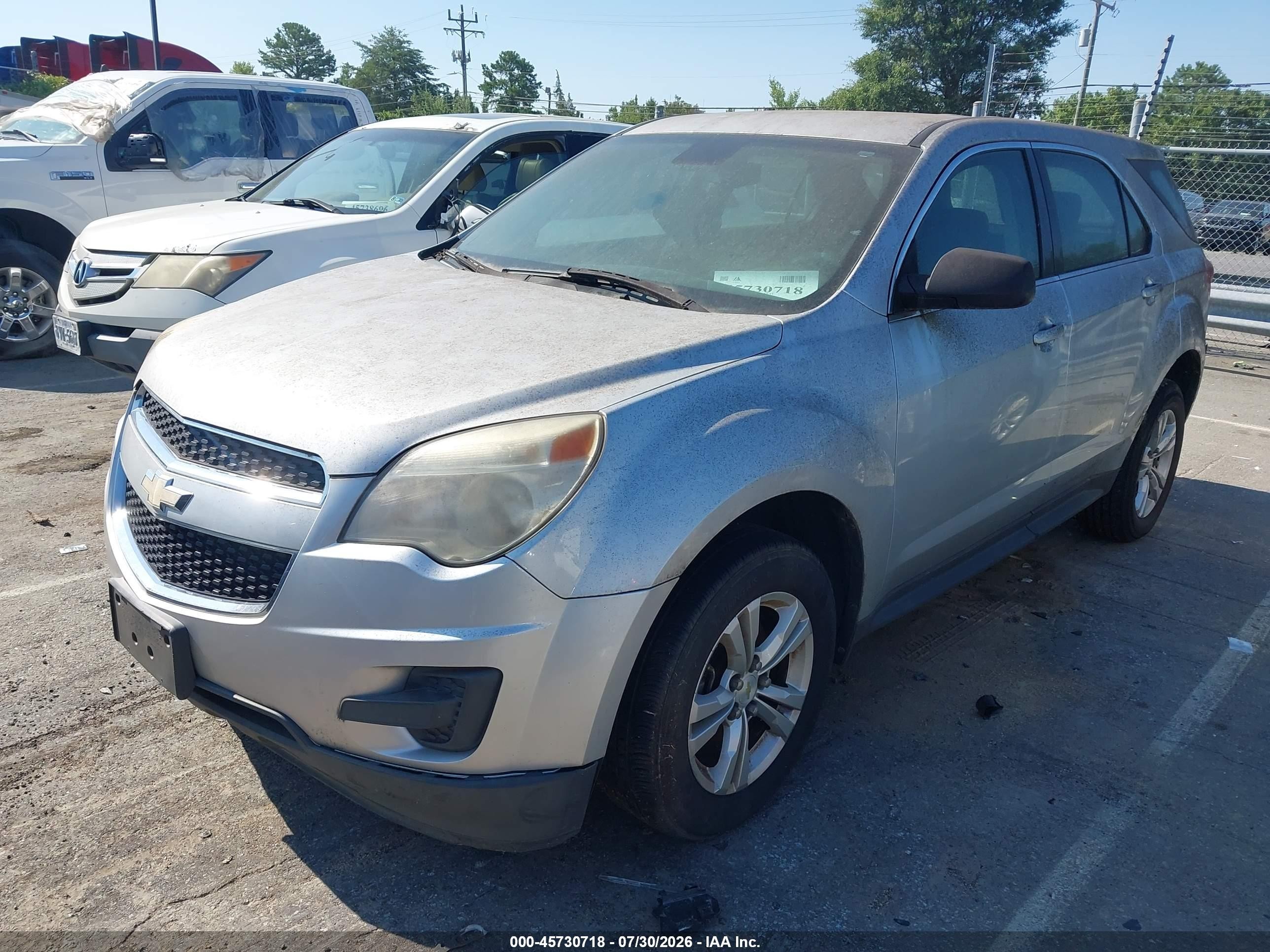 2012 Chevrolet Equinox Ls Silver vin: 2GNALBEK4C1259169