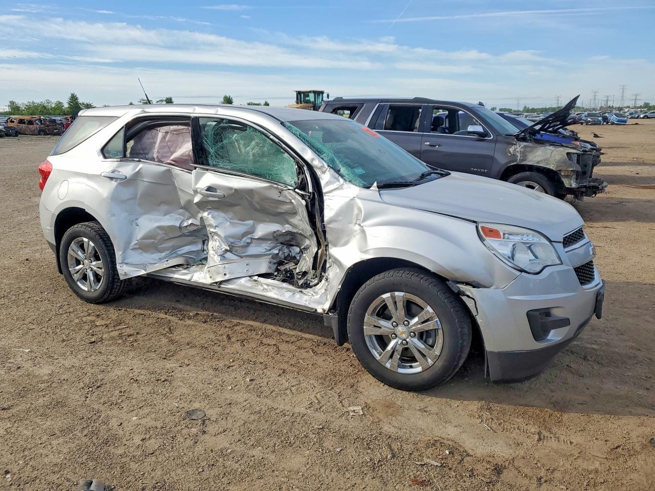 2012 Chevrolet Equinox Ls Silver vin: 2GNALBEK4C1262301