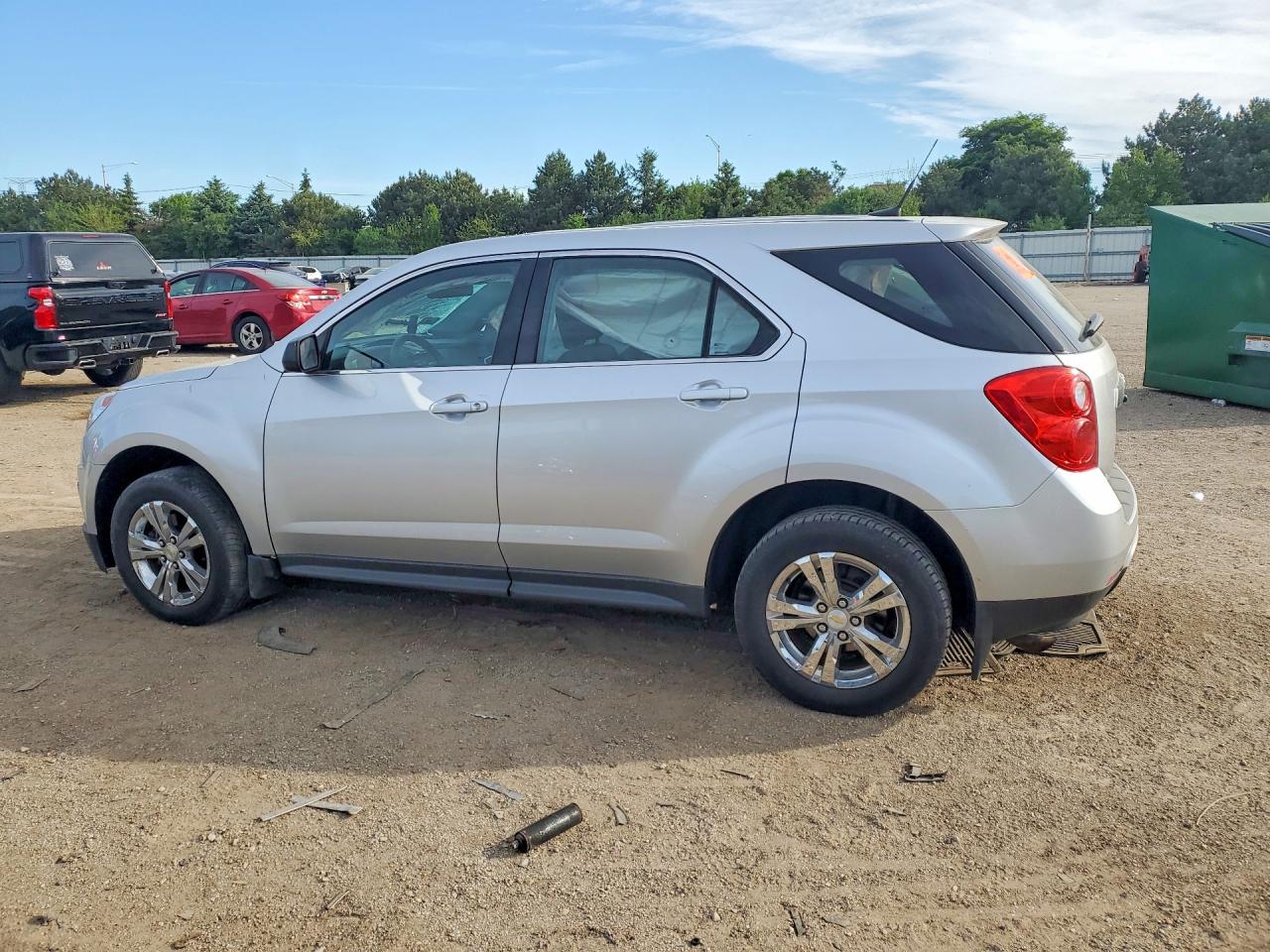 2012 Chevrolet Equinox Ls Silver vin: 2GNALBEK4C1262301