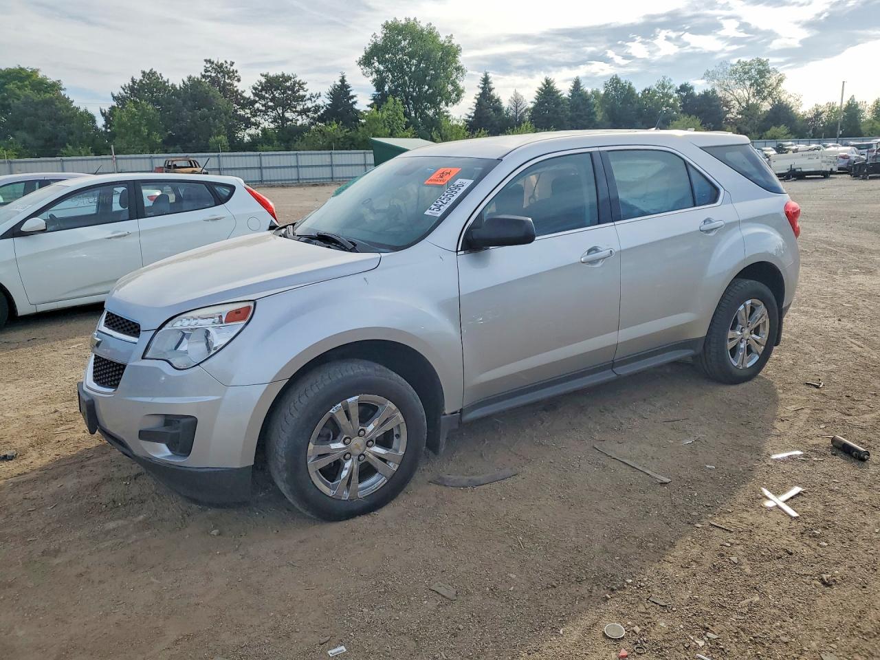 2012 Chevrolet Equinox Ls Silver vin: 2GNALBEK4C1262301
