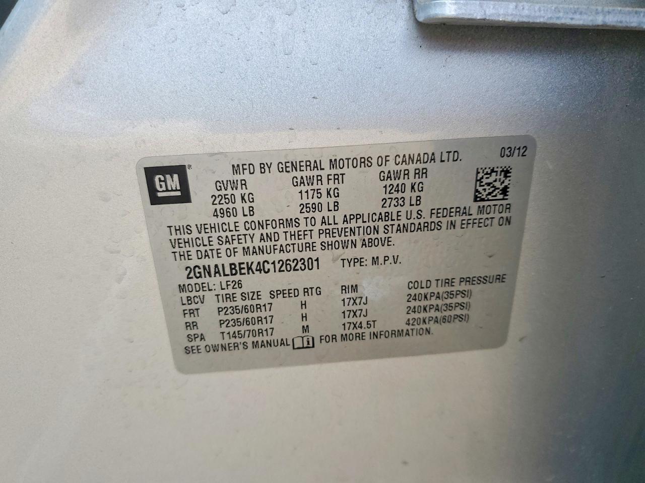 2012 Chevrolet Equinox Ls Silver vin: 2GNALBEK4C1262301