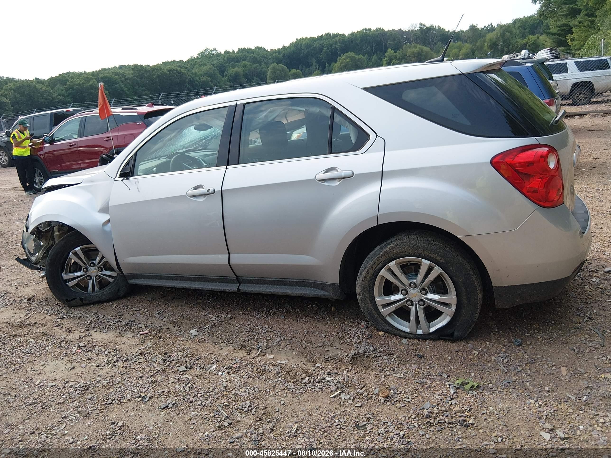2012 Chevrolet Equinox Ls Silver vin: 2GNALBEK4C1273816