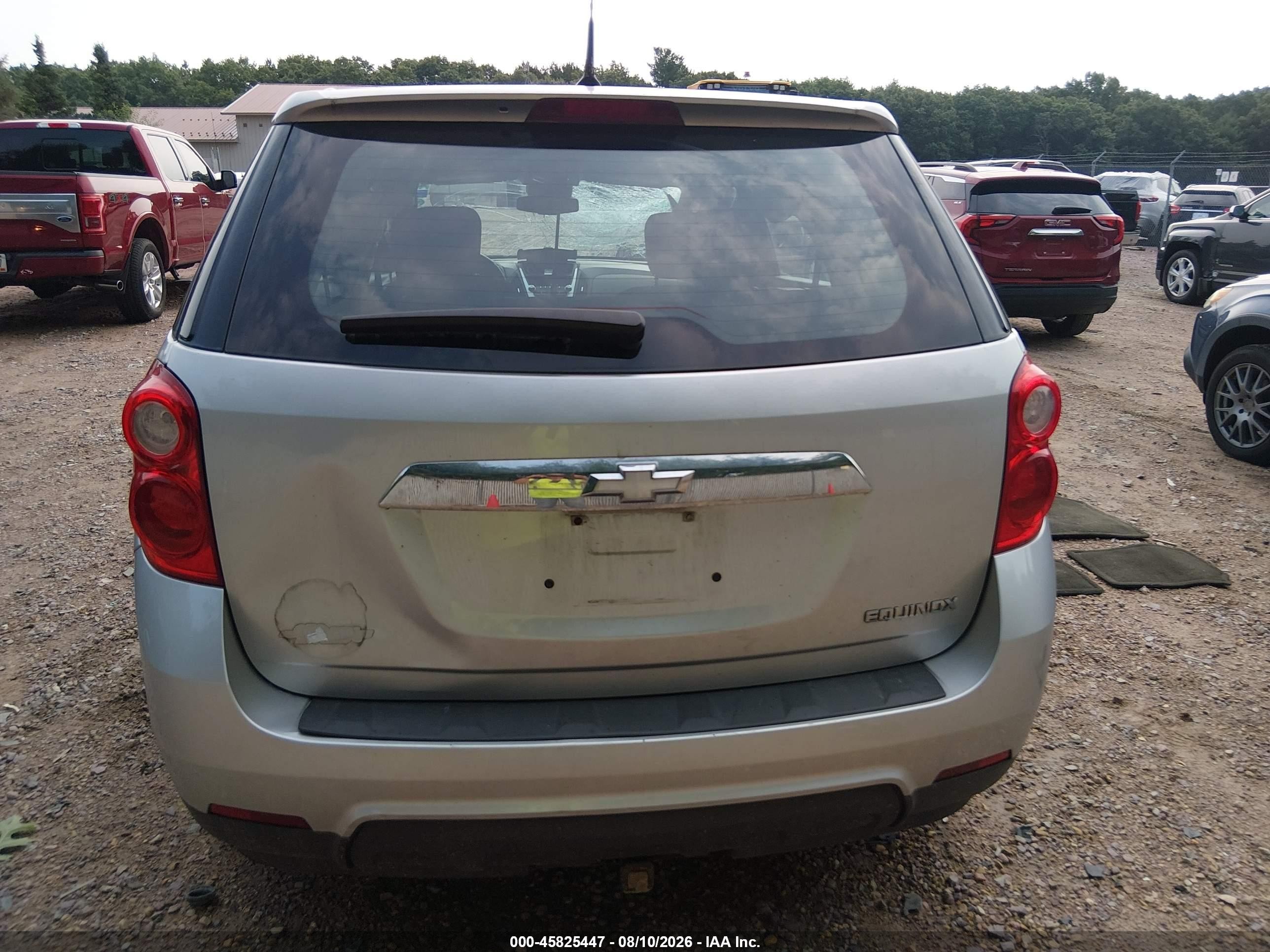 2012 Chevrolet Equinox Ls Silver vin: 2GNALBEK4C1273816