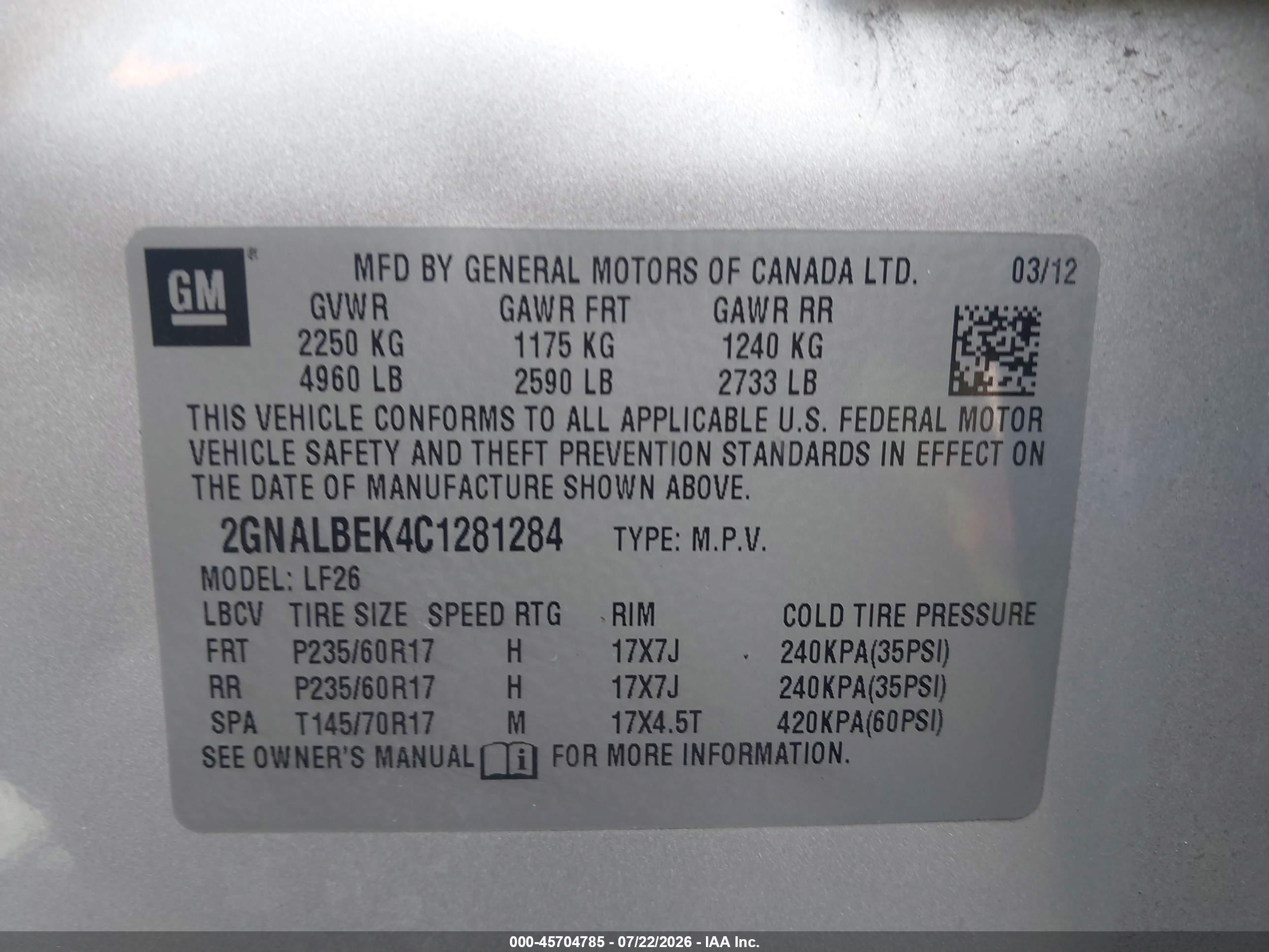 2012 Chevrolet Equinox Ls Серебряный vin: 2GNALBEK4C1281284