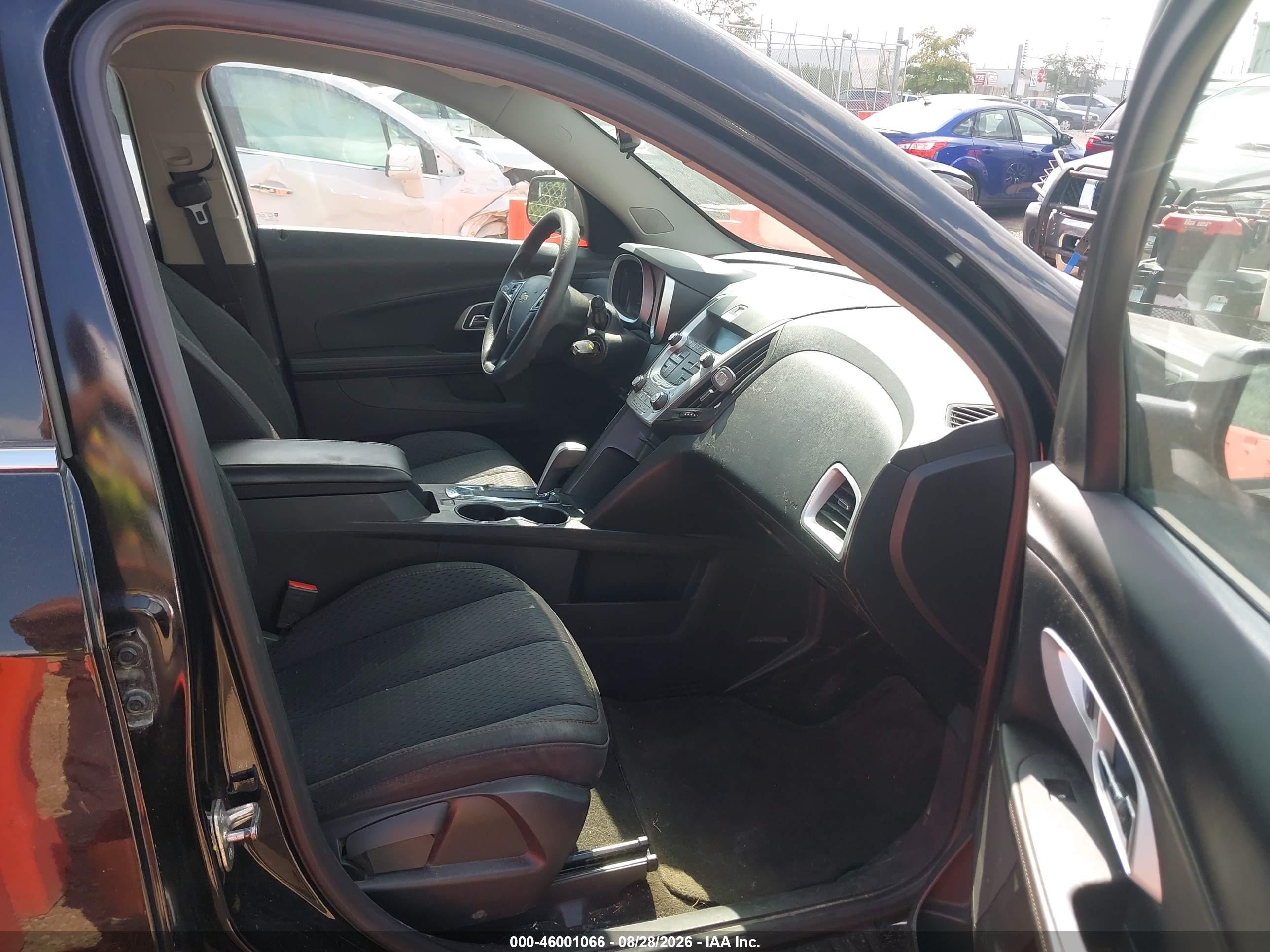 2012 Chevrolet Equinox Ls Black vin: 2GNALBEK4C1292480