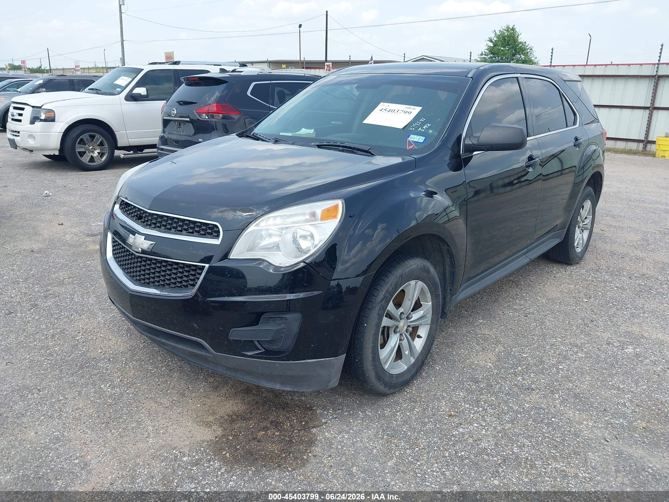 2012 Chevrolet Equinox Ls Black vin: 2GNALBEK4C1339541