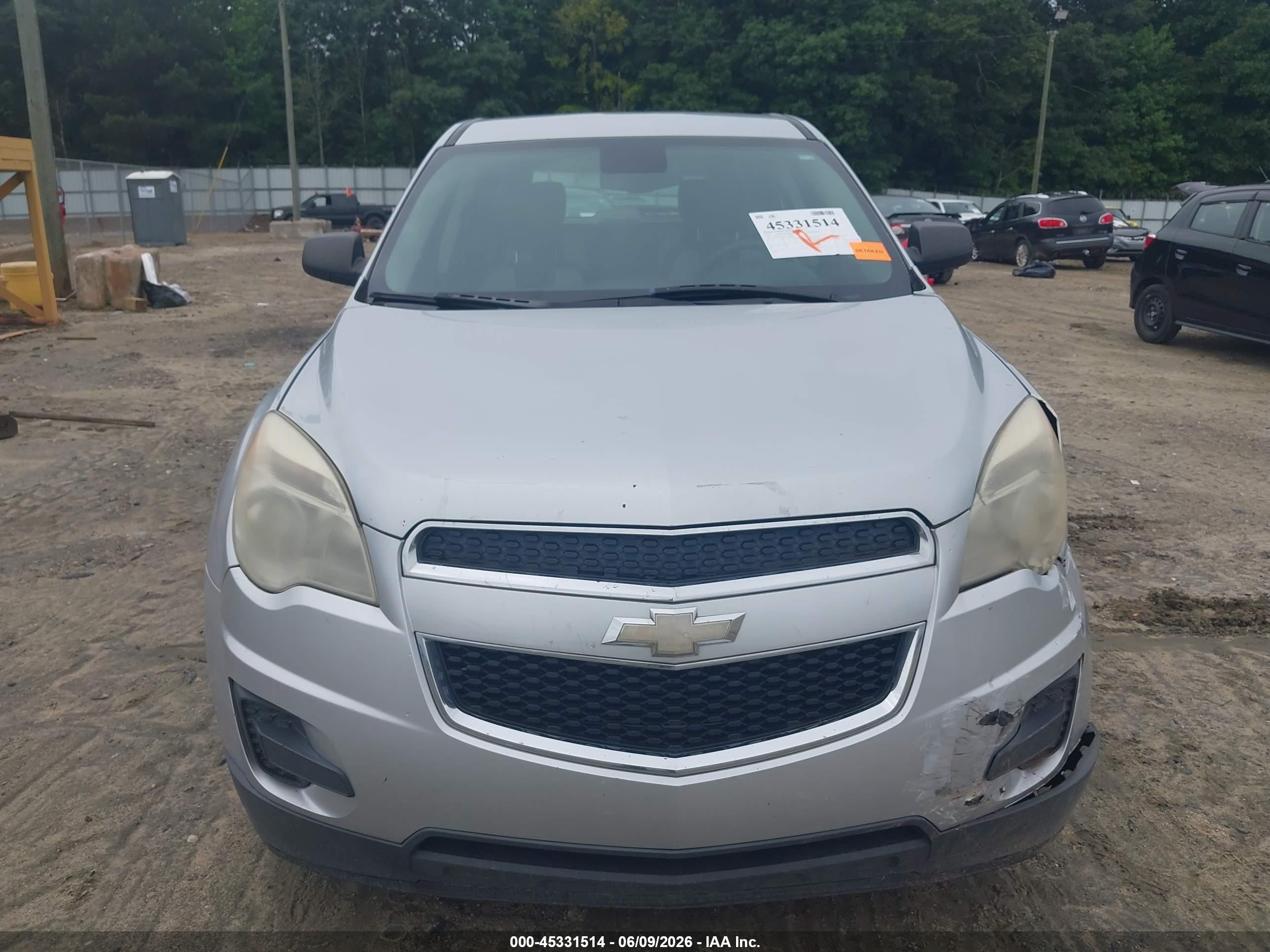 2012 Chevrolet Equinox Ls Silver vin: 2GNALBEK4C6143439