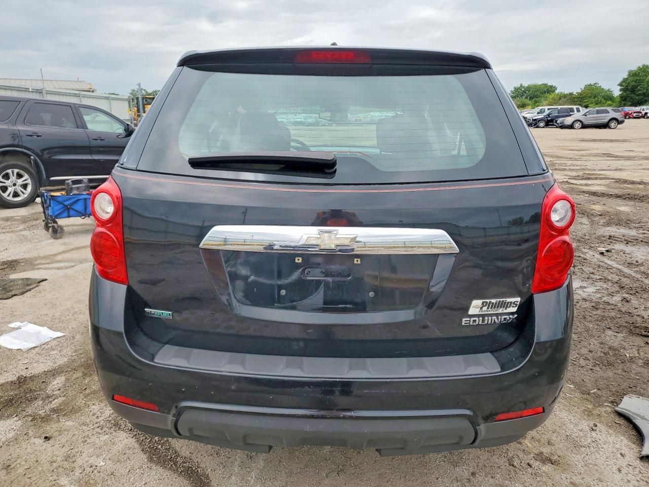 2012 Chevrolet Equinox Ls Black vin: 2GNALBEK4C6185576