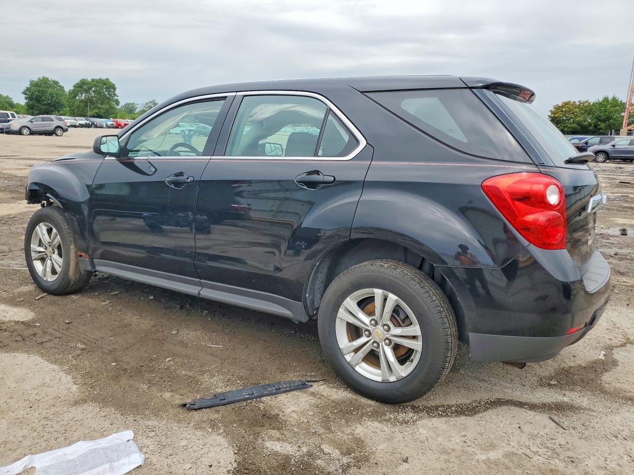 2012 Chevrolet Equinox Ls Black vin: 2GNALBEK4C6185576