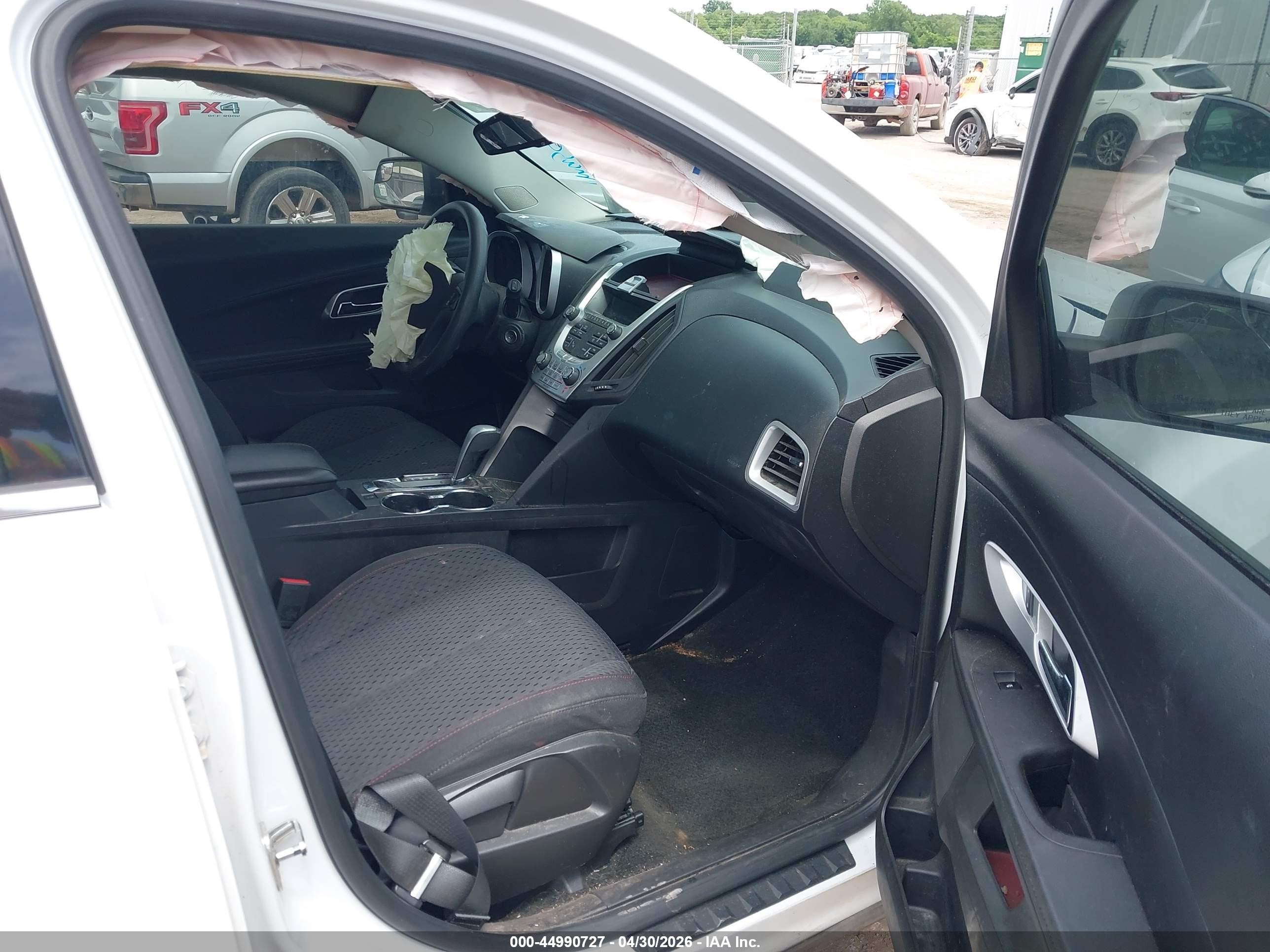 2013 Chevrolet Equinox Ls White vin: 2GNALBEK4D6216357