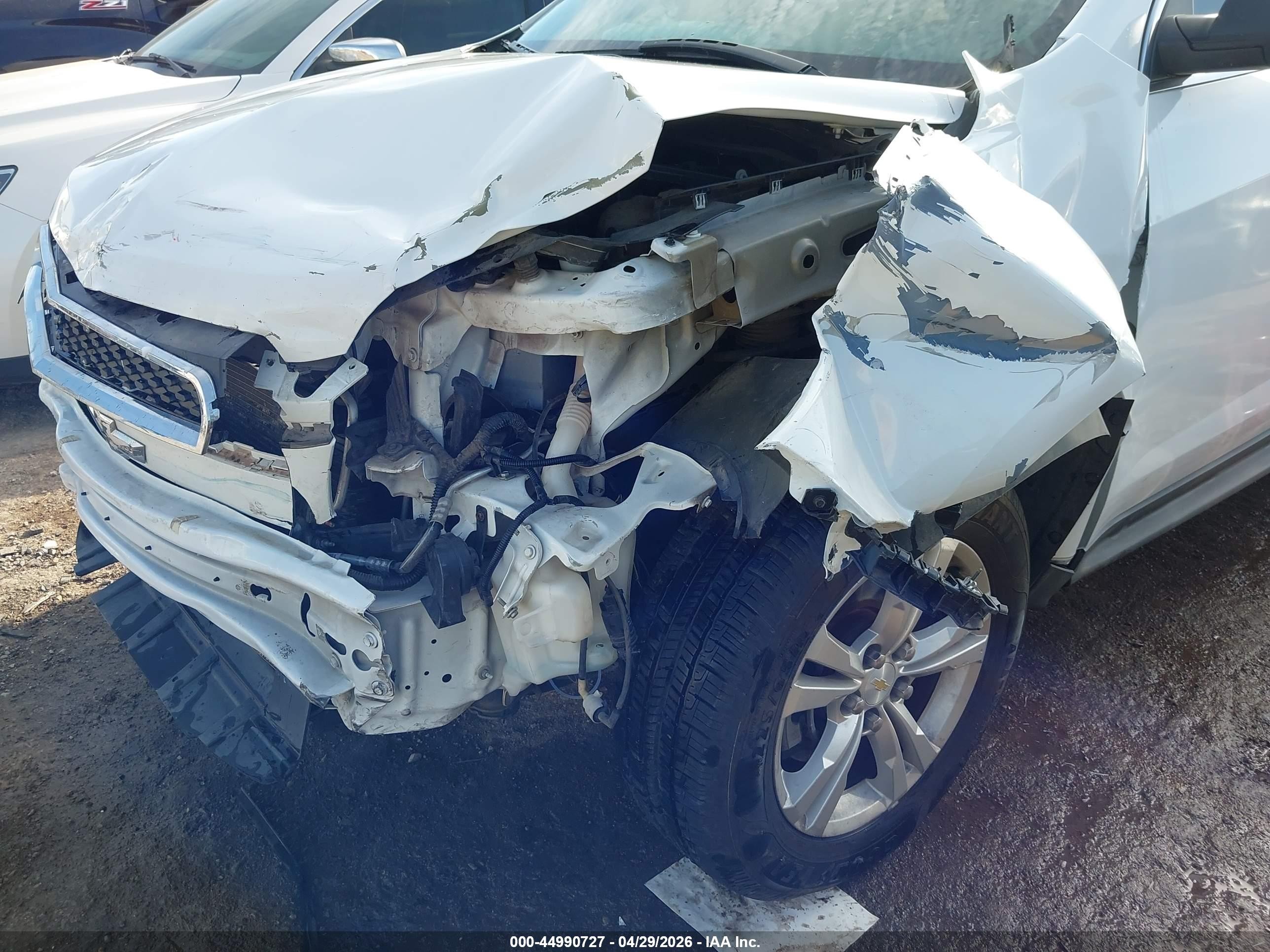 2013 Chevrolet Equinox Ls White vin: 2GNALBEK4D6216357
