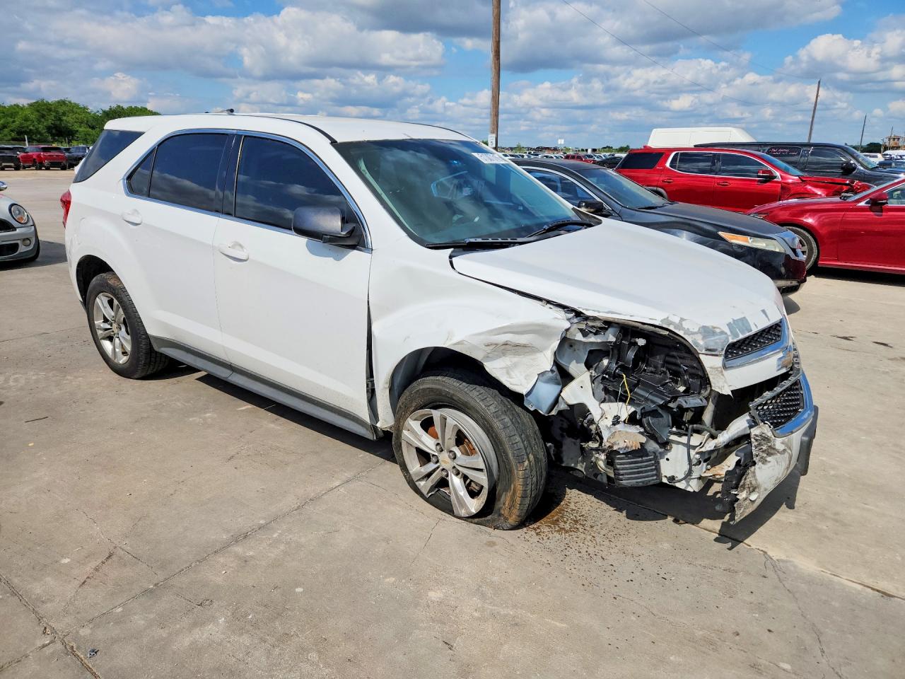 2013 Chevrolet Equinox Ls Белый vin: 2GNALBEK4D6245454