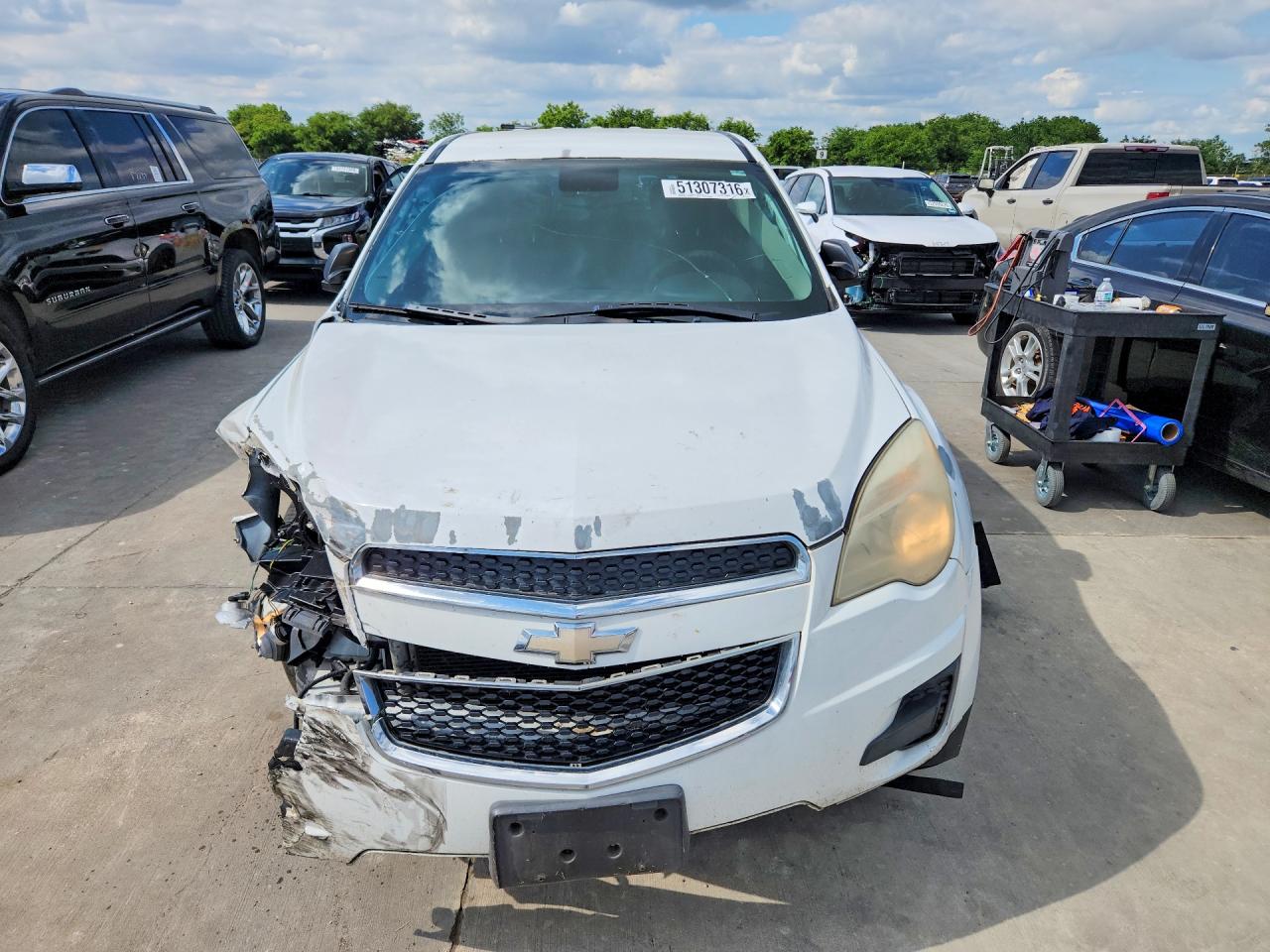 2013 Chevrolet Equinox Ls Белый vin: 2GNALBEK4D6245454